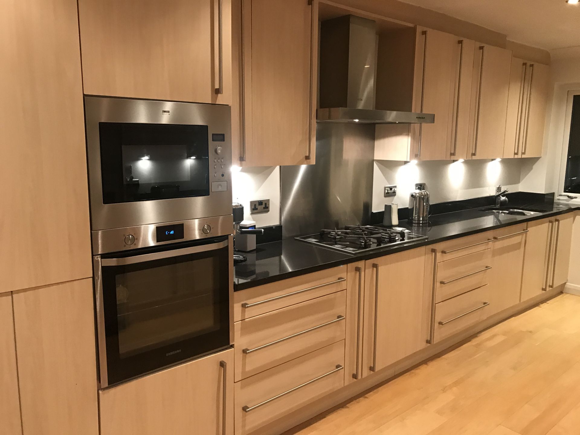 1 x Fitted Kitchen Featuring Birch Soft Close Doors, Black Granite Worktops and Zanussi Appliances - - Image 27 of 51