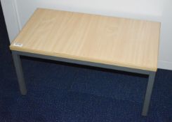 1 x Small Office Table With Metal Frame - H40 x 80 x 43 cms - Ref: FF131 U - CL544 - Location: