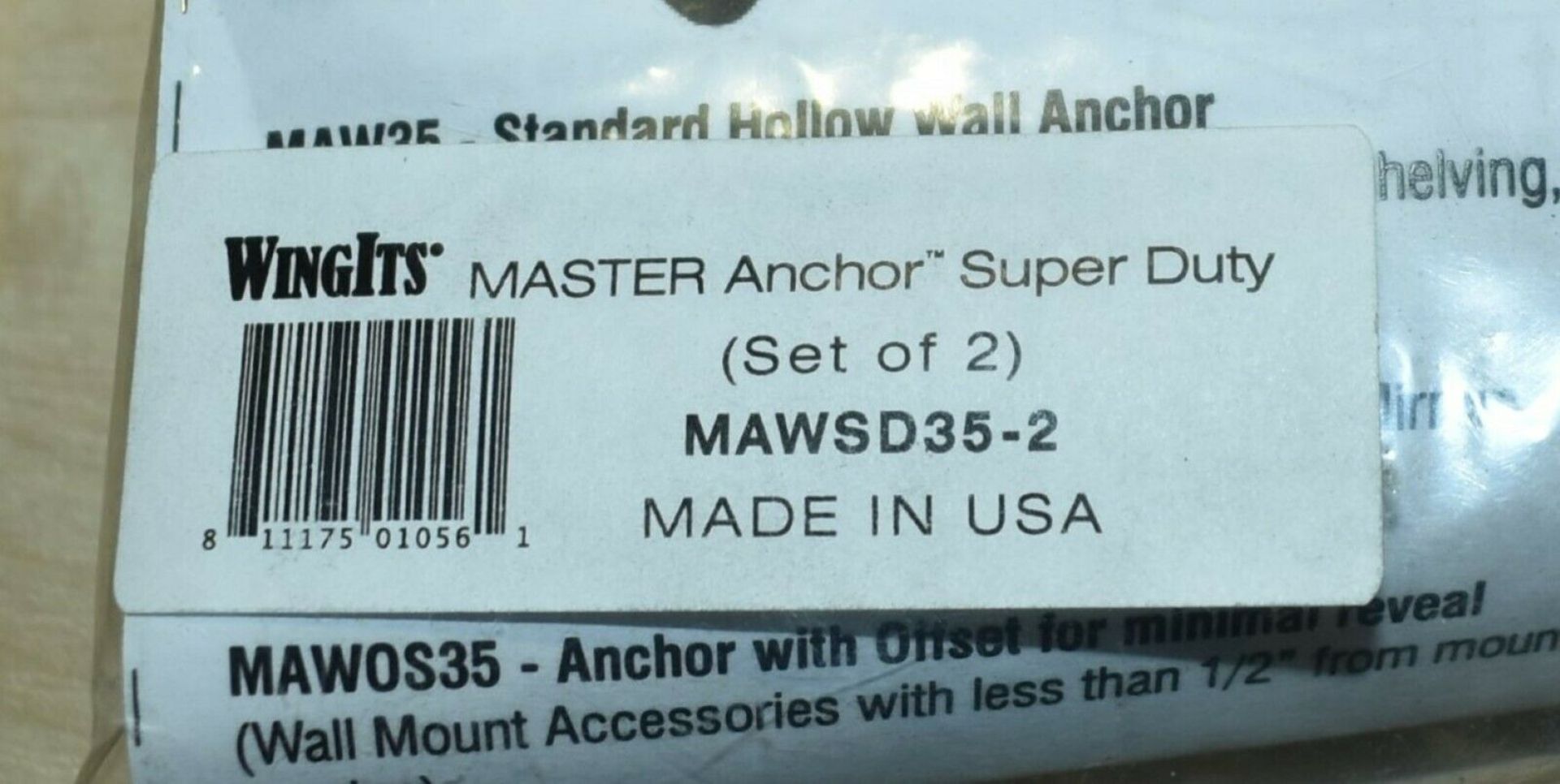 400 x Packs of WingIts Master Anchor Super Duty With Offset Drywall Fasteners - Brand New Stock - - Image 5 of 6
