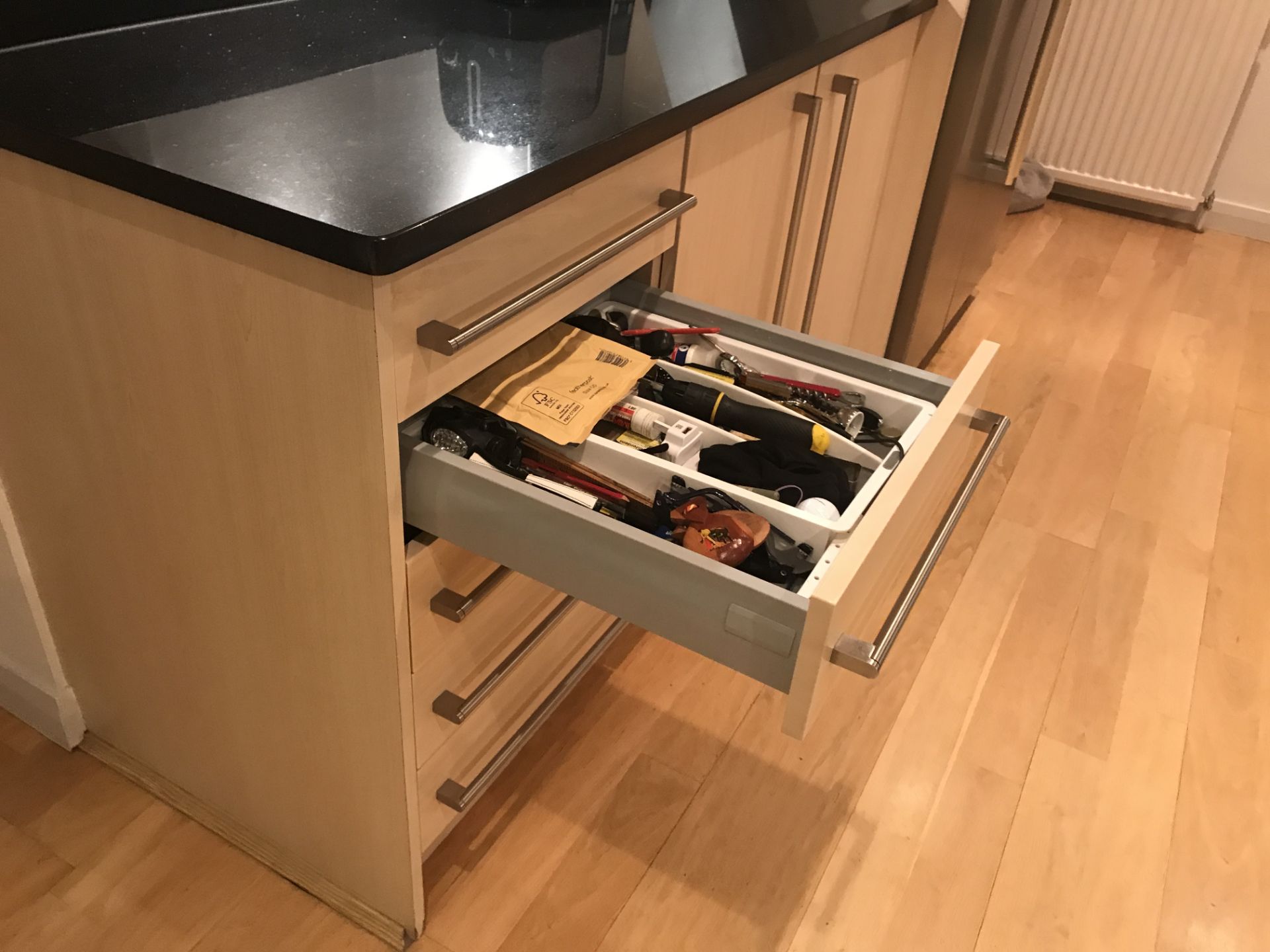 1 x Fitted Kitchen Featuring Birch Soft Close Doors, Black Granite Worktops and Zanussi Appliances - - Image 38 of 51