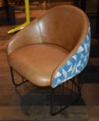 3 x Designer Sancal Lounge Chairs - Perfect for the Home, Hotels, Restaurants - Tan Seath With