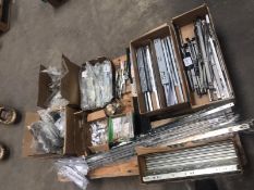 1 x Assorted Pallet Job Lot of Various Door and Drawer Accessories - Includes Drawer Runners,