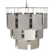 1 x Sonder Living Marilyn Stainless Steel Chandelier- New Boxed Stock - Ref: FG1407015.Z08 - CL568 -