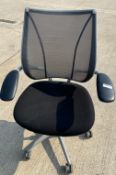 1 x Humanscale Liberty Task Chair in Black and Grey - Used Condition - Location: Altrincham WA14 -
