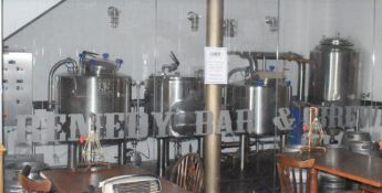 1 x 200 Litre Microbrewery - Brewing Vessels Ltd - Features 200l Fermenter, 200l Copper, 250l Hot