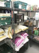1 x Commercial Kitchen Wire Shelf Unit - H181 x W80 x D60 cms - Contents Not Included Ref: RB293 -