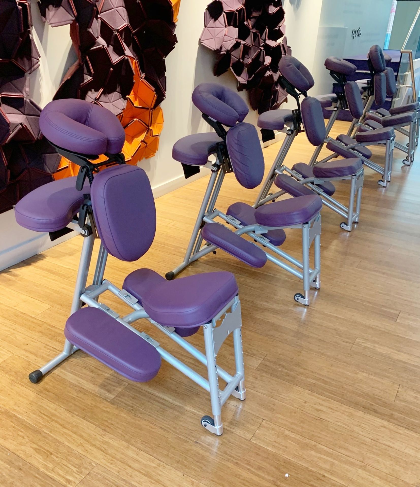 1 x Stronglite Ergo Pro II Purple Massage Chair - Suitable For Tattoo Artists, Spas and Physio - - Image 2 of 4