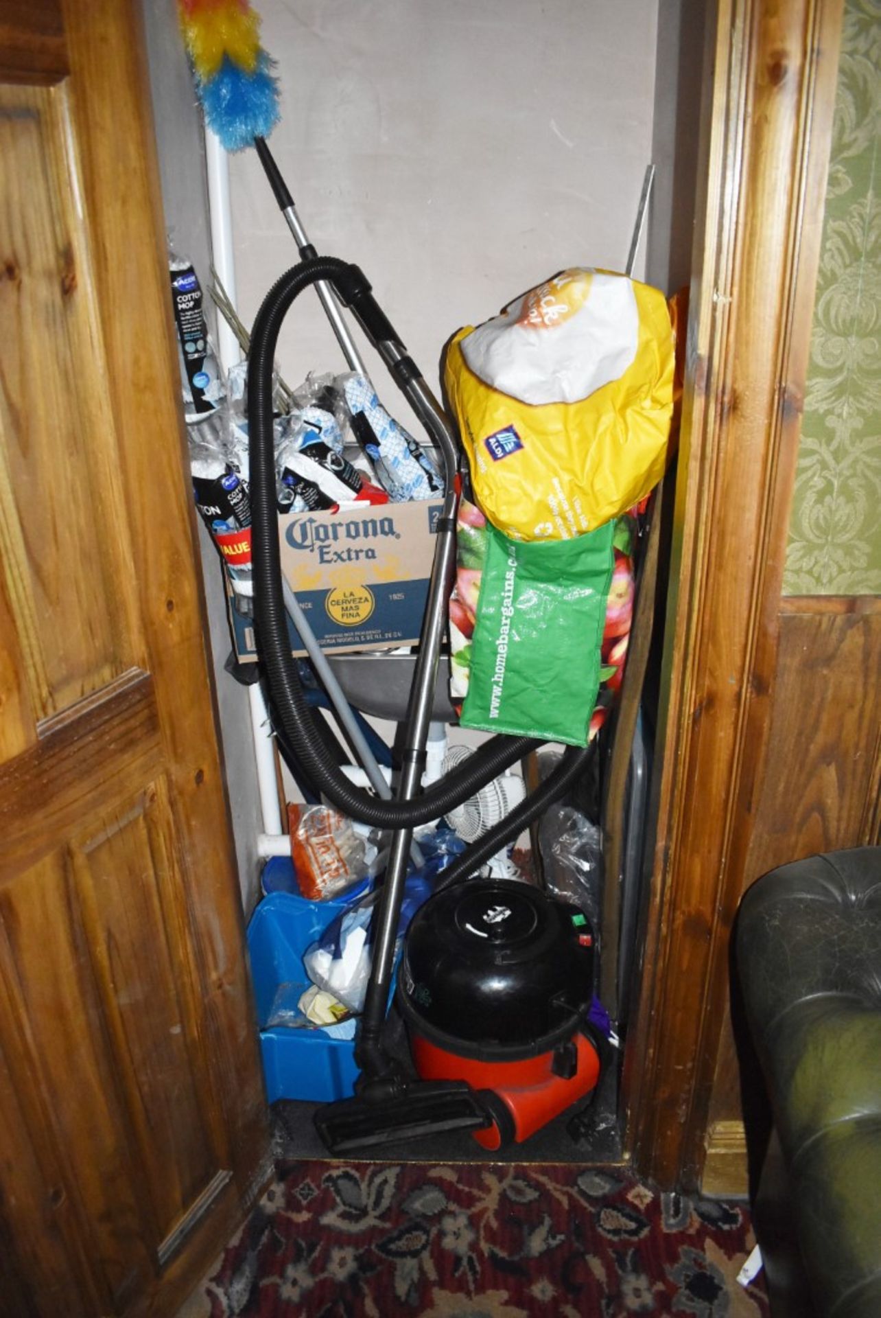 1 x Contents of Storage Room Including Numatic Henry Hoover, Fan, Duster, Mop Heads, Brush and - Image 3 of 3