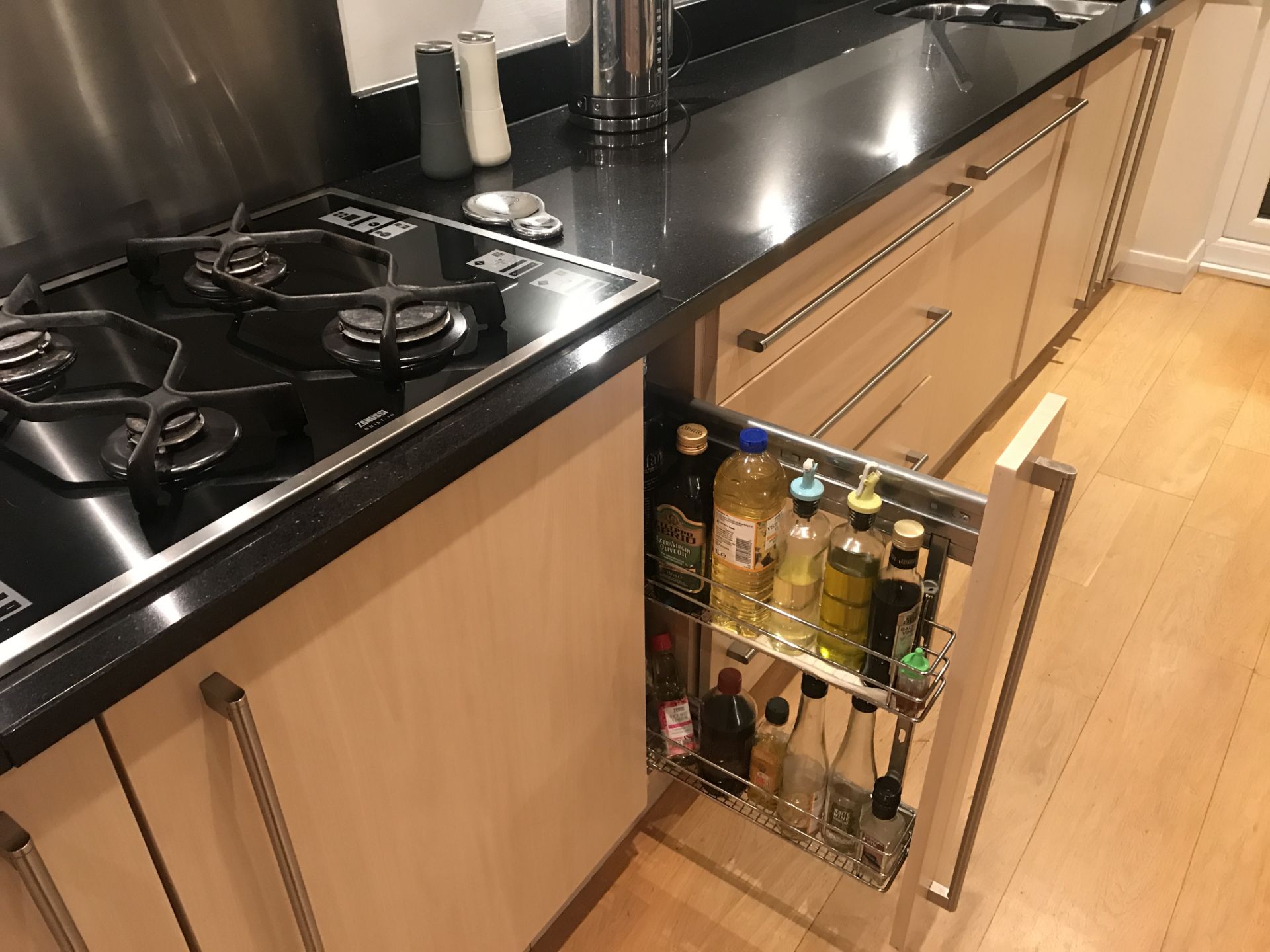 1 x Fitted Kitchen Featuring Birch Soft Close Doors, Black Granite Worktops and Zanussi Appliances - - Image 43 of 51