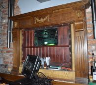 1 x Backbar Fireplace Wall Unit With Mirror - CL586 - Location: Stockport SK1 This item is to be