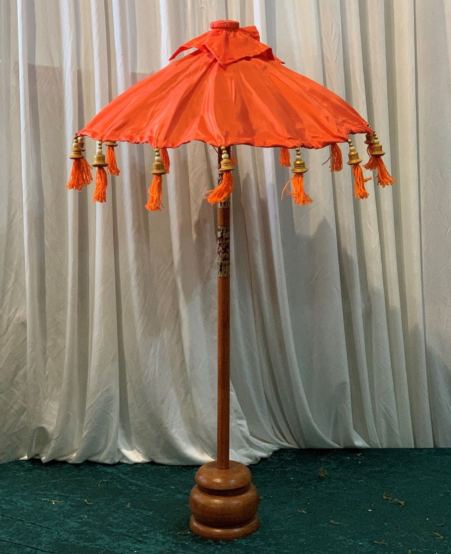 2 x Balinese Umbrellas - Dimensions: 81x48cm - Ref: Lot 85 - CL548 - Location: Near Market