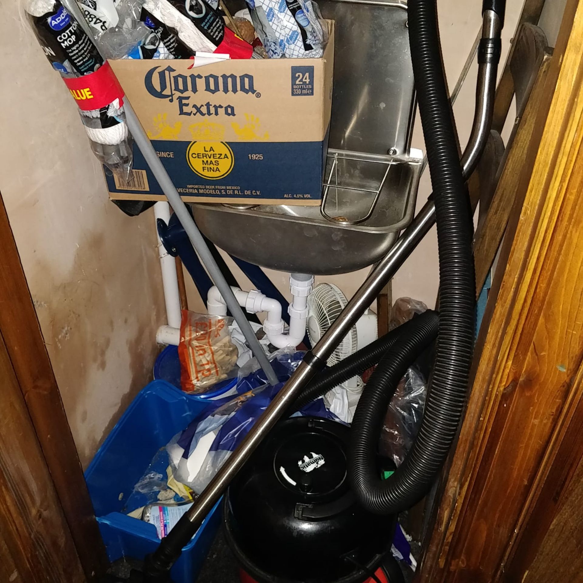 1 x Contents of Storage Room Including Numatic Henry Hoover, Fan, Duster, Mop Heads, Brush, - Image 7 of 7