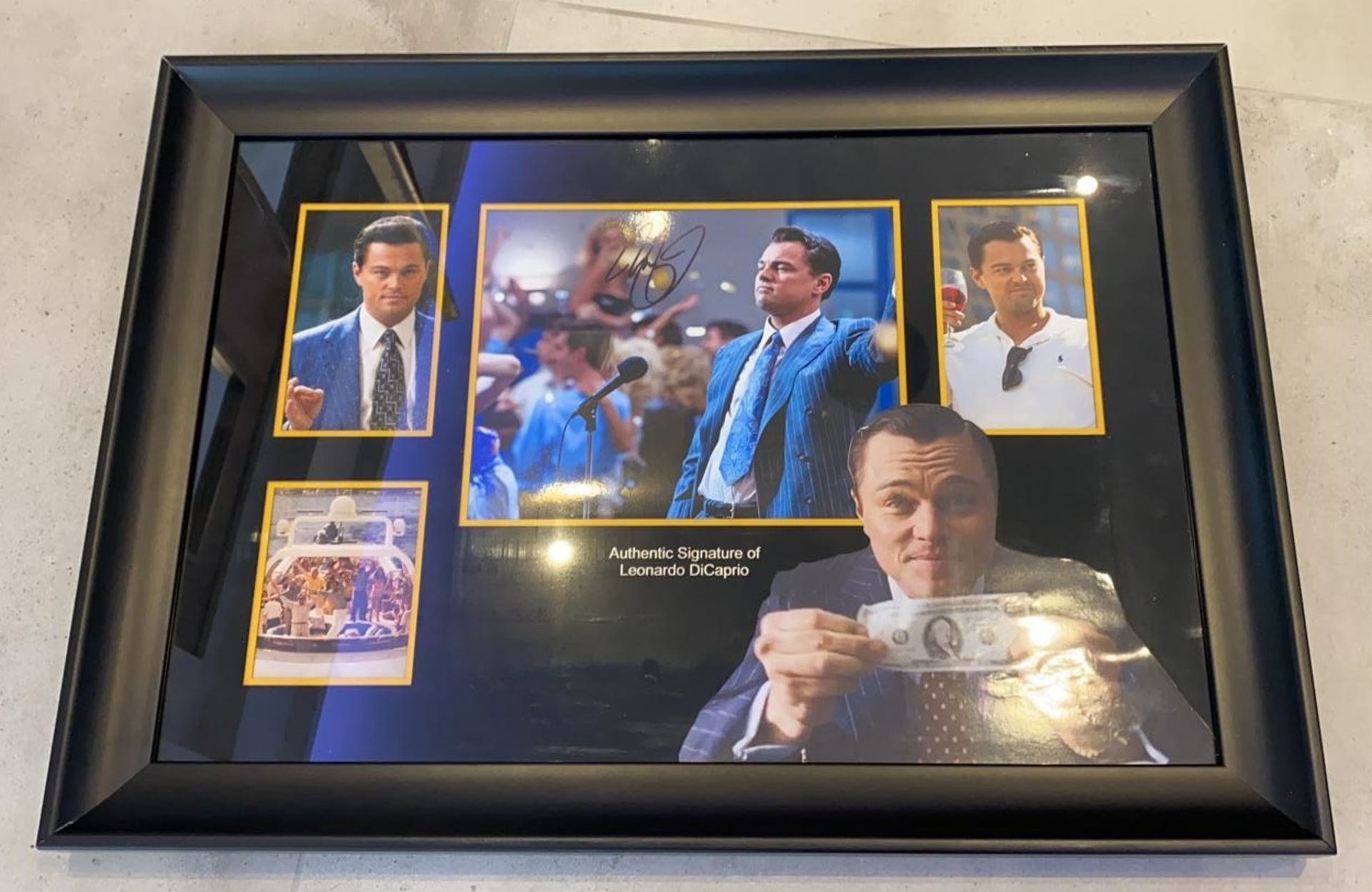 1 x Signed Autograph Framed Picture - LEONARDO DICAPRIO WOLF OF WALL STREET - With COA - NO VAT ON - Image 3 of 3