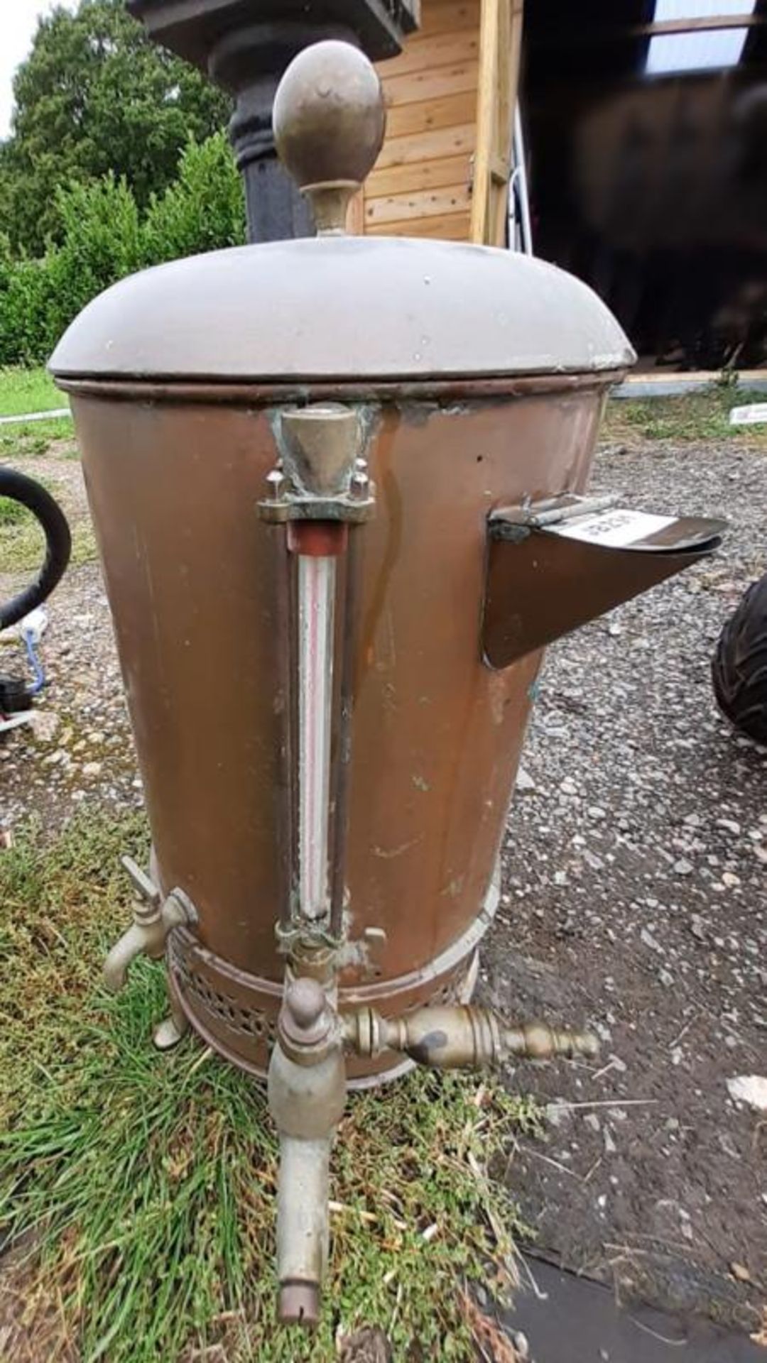 1 x Antique Victorian Benham & Son Wigmore Copper Water Tea Coffee Urn Boiler Lid Age Era 1900 -