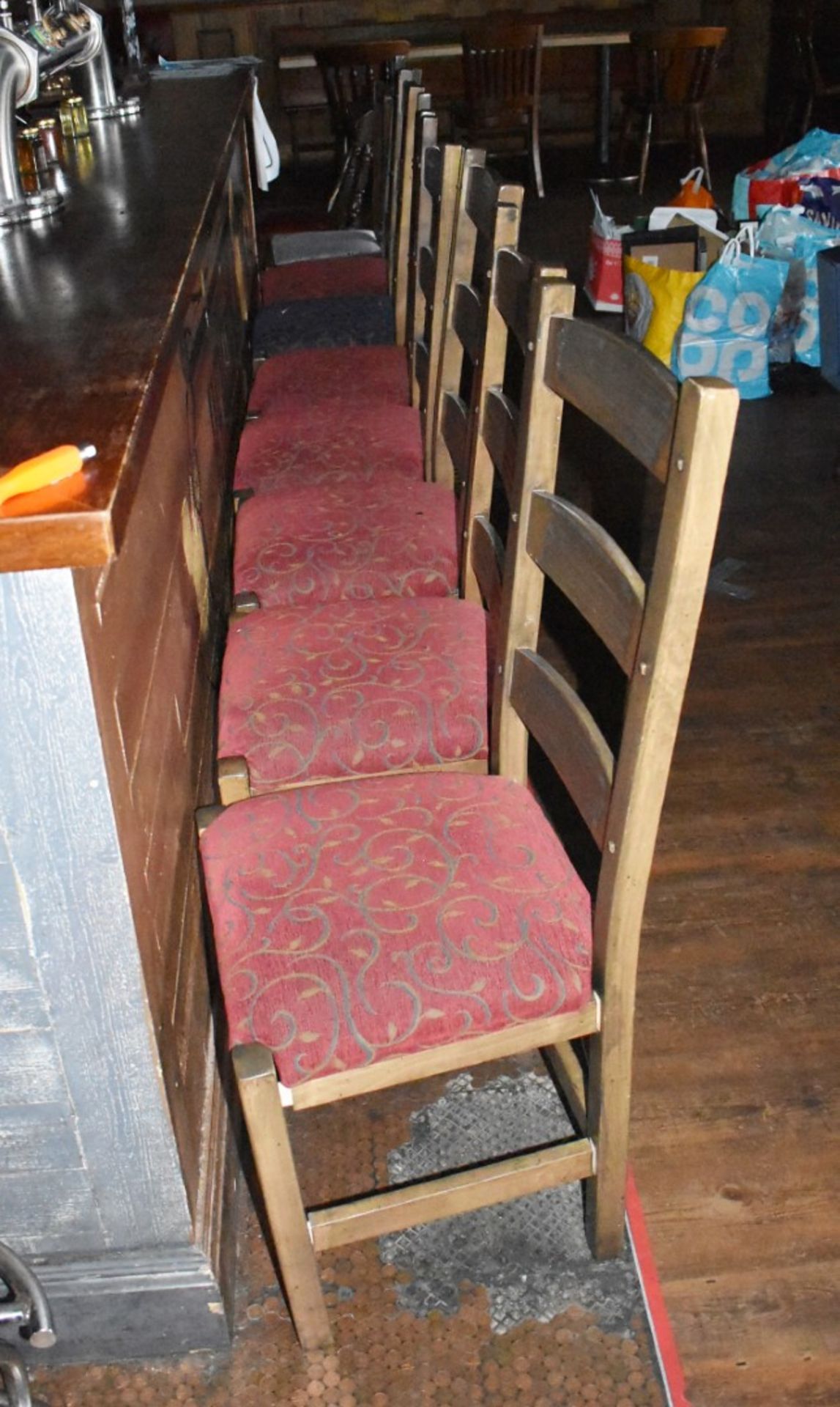 Approx 30 x Various Restaurant / Pub Chairs and Stools - Many Vintage Chairs Included - CL586 - - Image 2 of 10