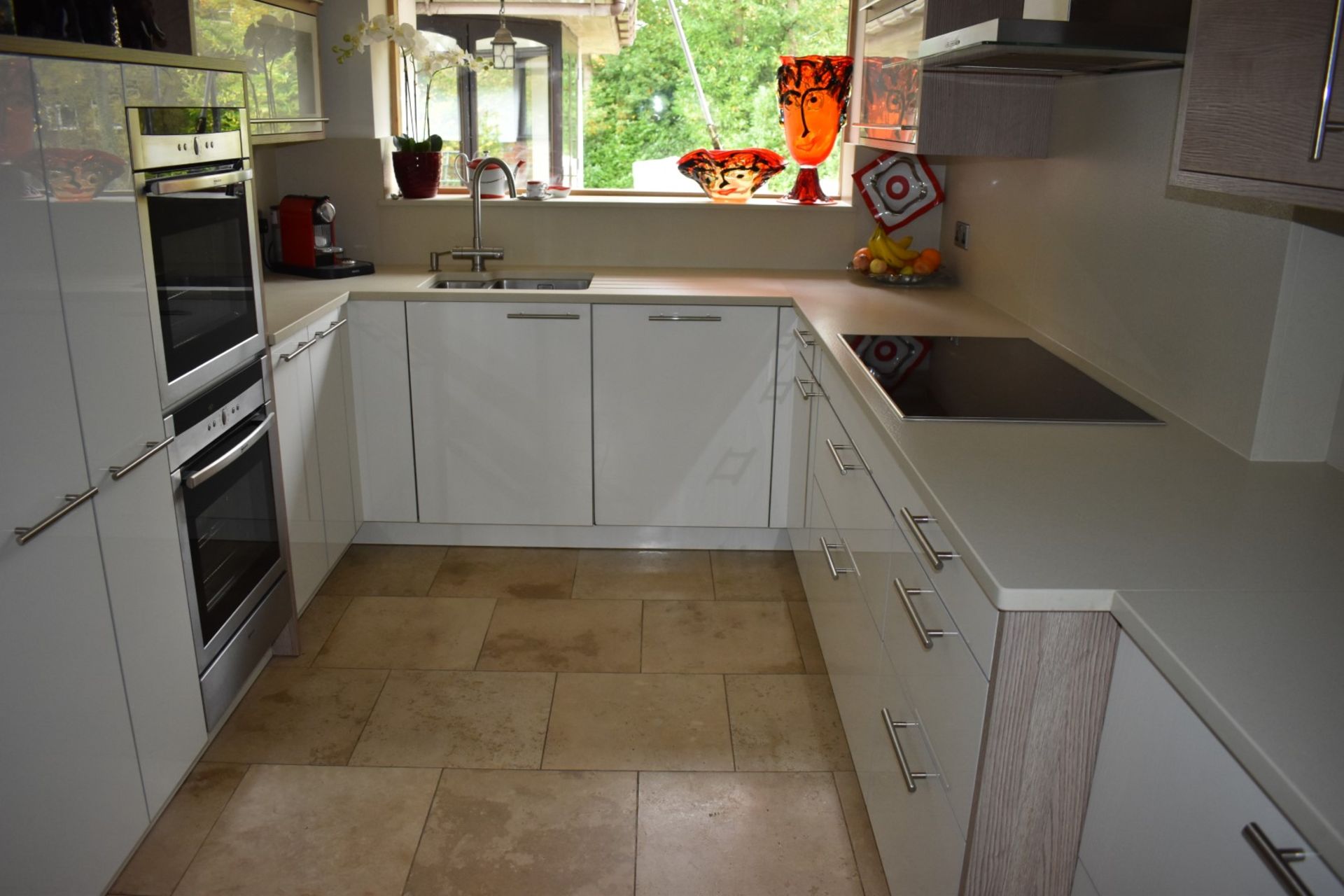 1 x Pronorm Einbauküchen German Made Fitted Kitchen With Contemporary High Gloss Cream Doors and - Image 48 of 50
