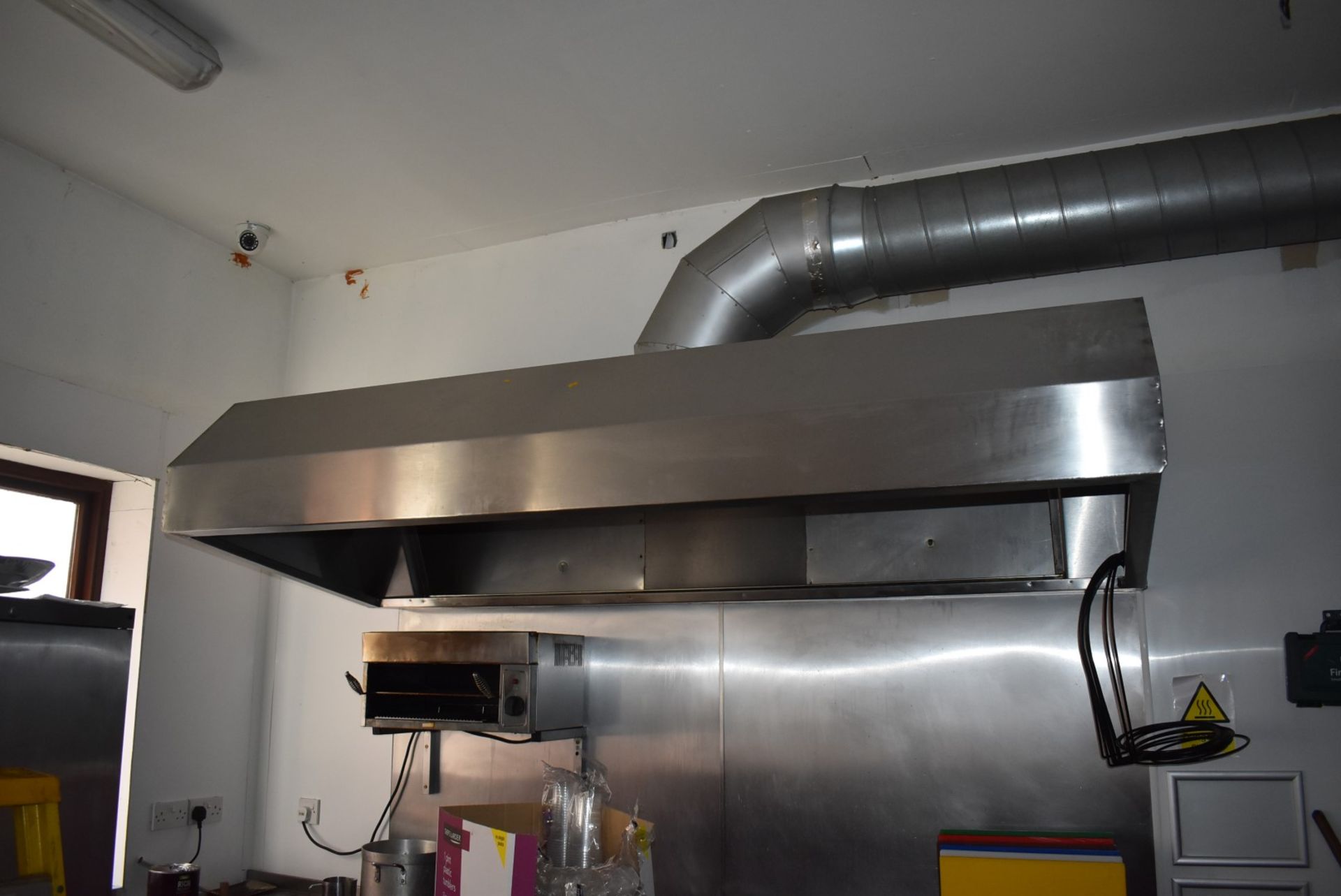 1 x Commercial Kitchen Extractor Canopy - Filters Not Included - Size 240 x 107 cms - CL586 -