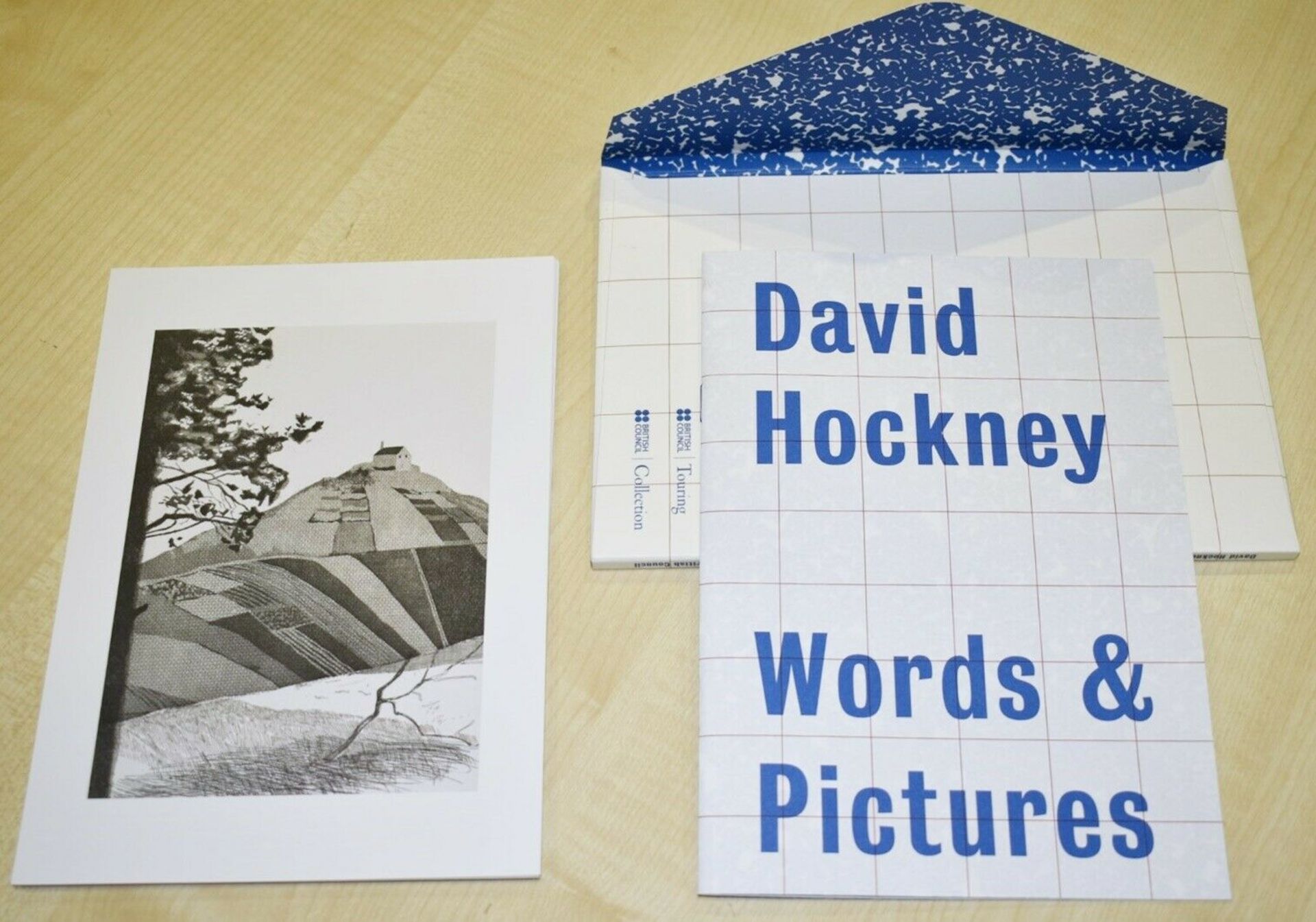 1 x David Hockney Words & Pictures - British Council Touring Program With 11 Prints - Brand New