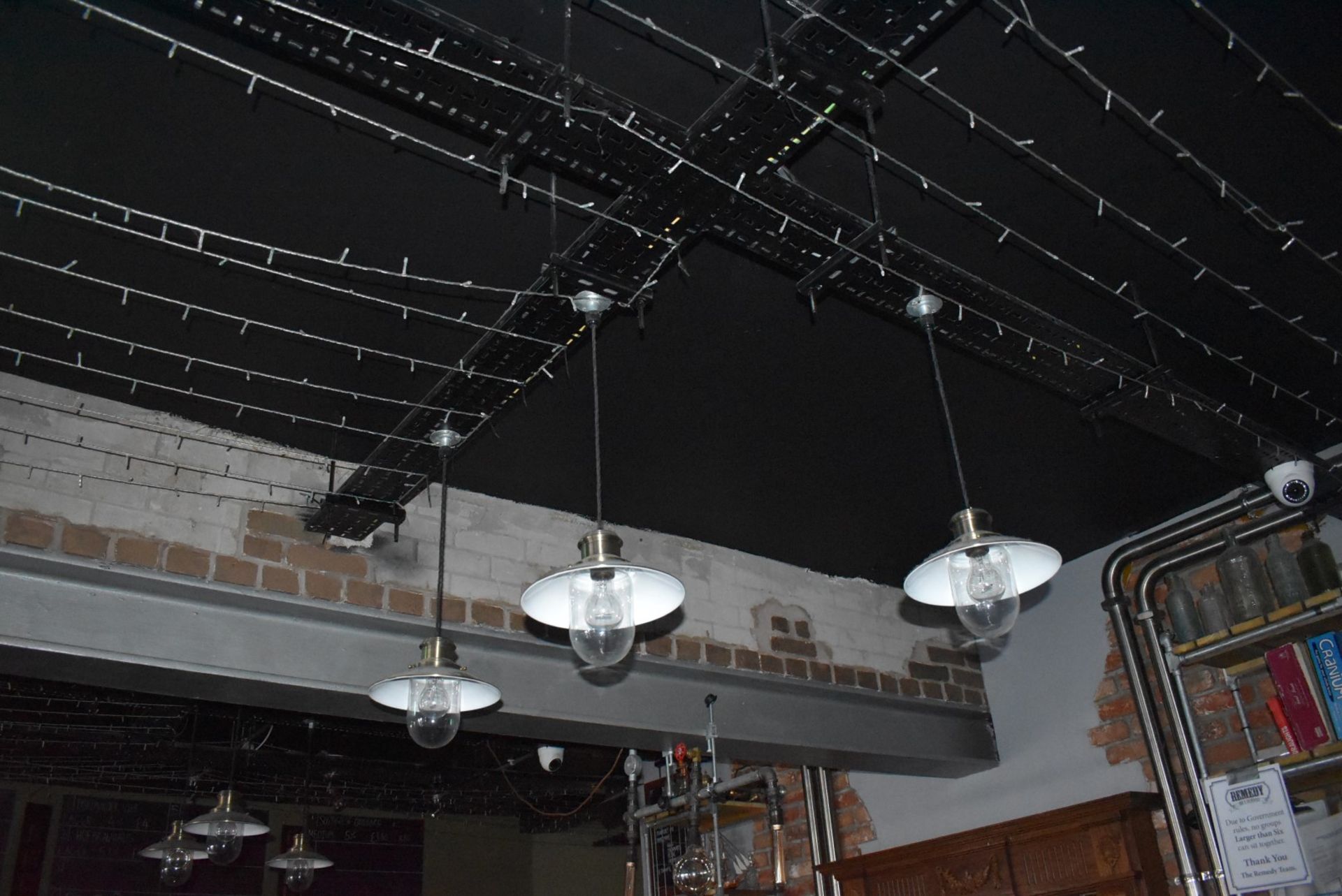 Large Collection of Assorted Light Fittings to Include Chandeliers, String Lighting, Rope Lights, - Image 14 of 17