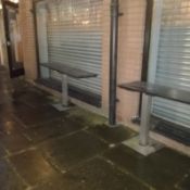 3 x Outdoor Pub Tables - CL586 - Location: Stockport SK1 This item is to be removed from a brewhouse