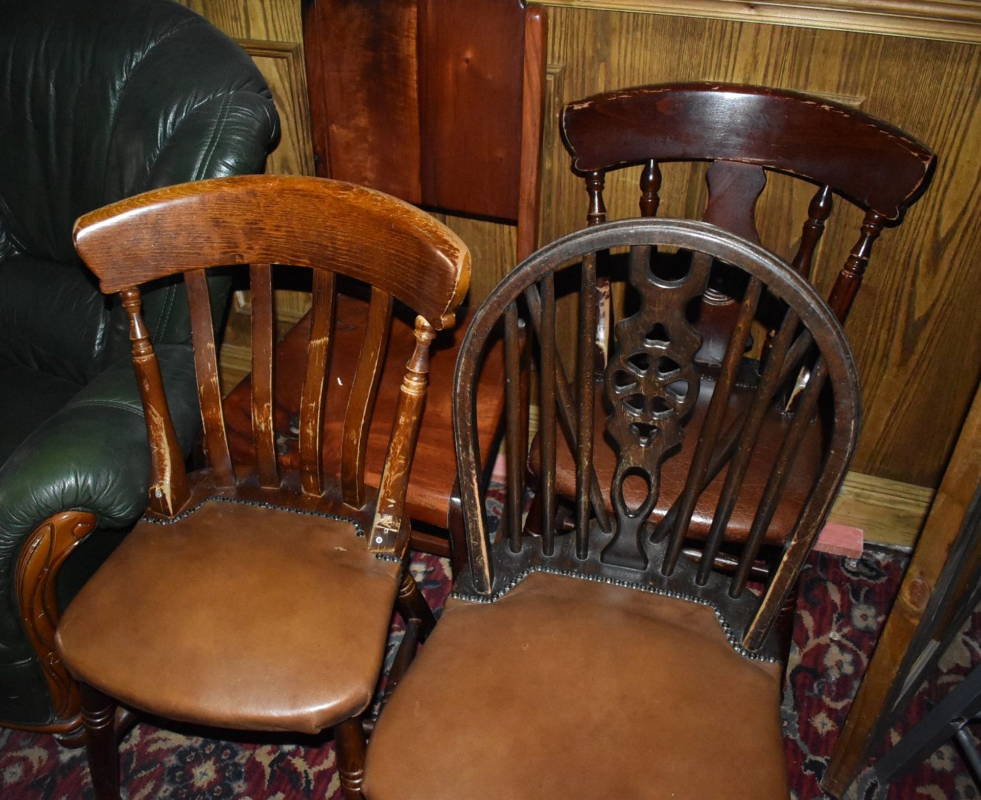 Approx 30 x Various Restaurant / Pub Chairs and Stools - Many Vintage Chairs Included - CL586 - - Image 7 of 10