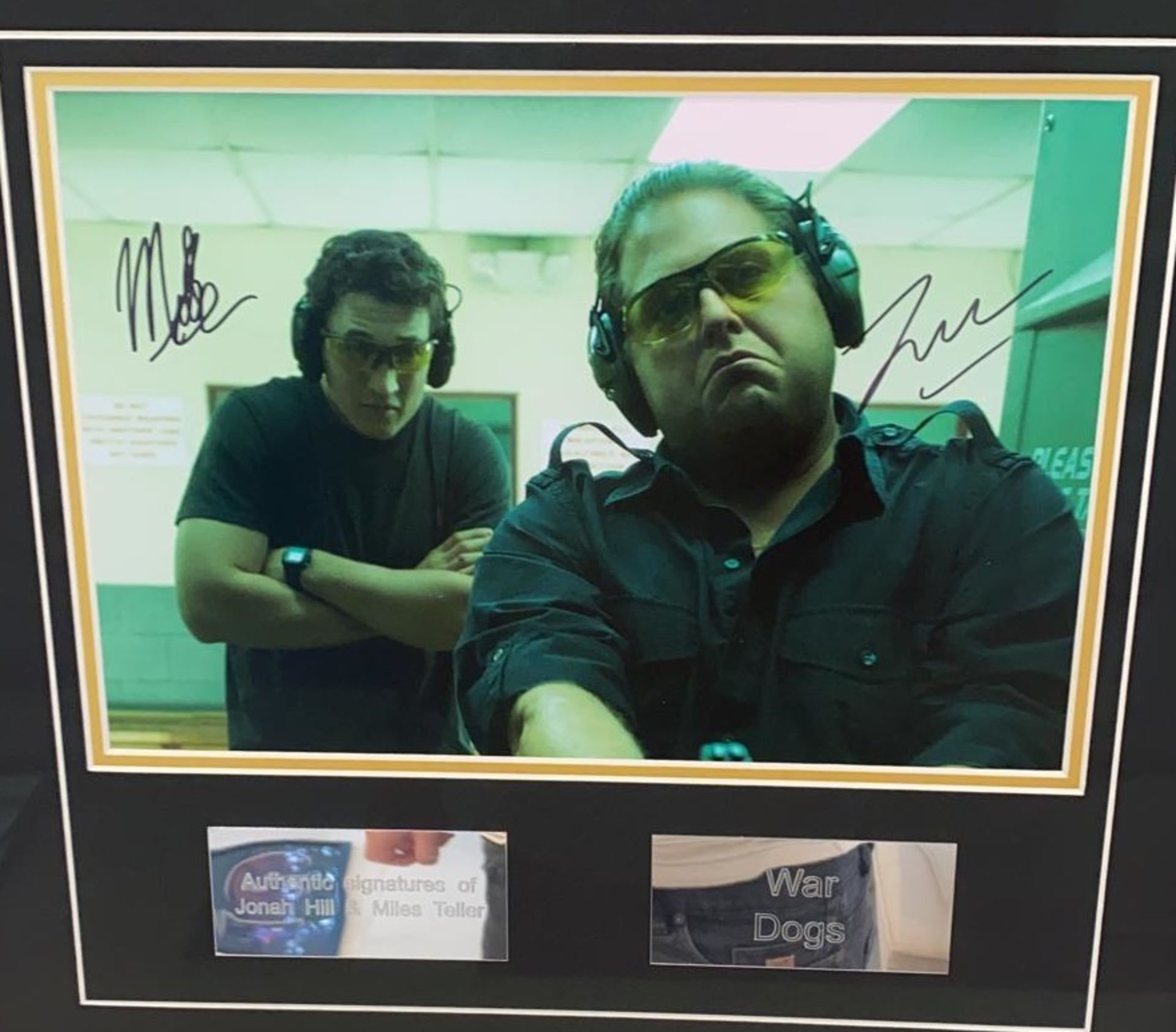 1 x Signed Autograph Framed Picture With COA - JONAH HILL & MILES TELLER - CL590 - NO VAT ON THE - Image 2 of 2