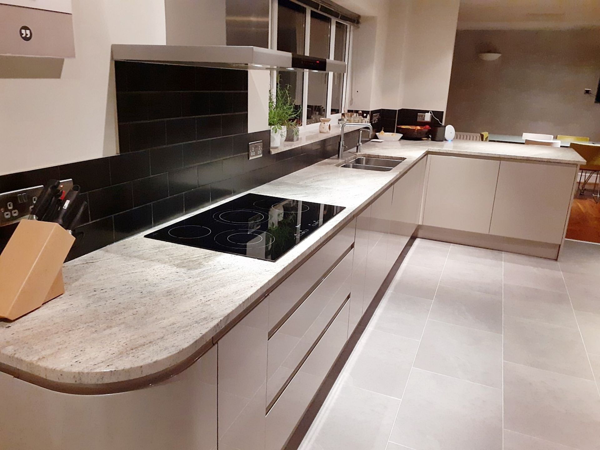 1 x Fitted Kitchen With A Sleek Handleless Design, Integrated Bosch Appliances + Granite Worktops - Image 2 of 69