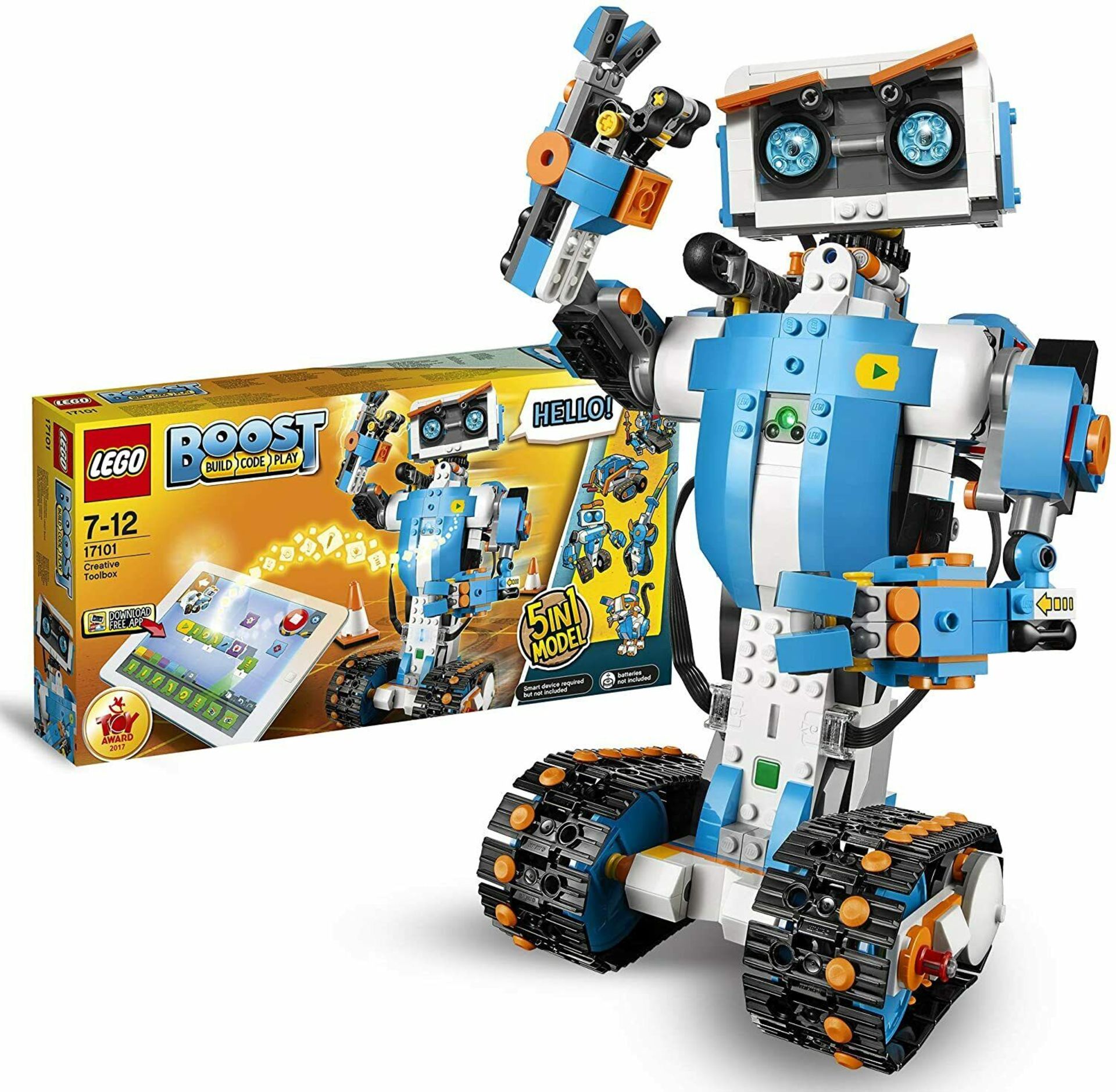 1 x Lego Boost 17101 Creative Toolbox - Build, Code and Play - 5 in 1 Robotics Lego Kit - Unused and
