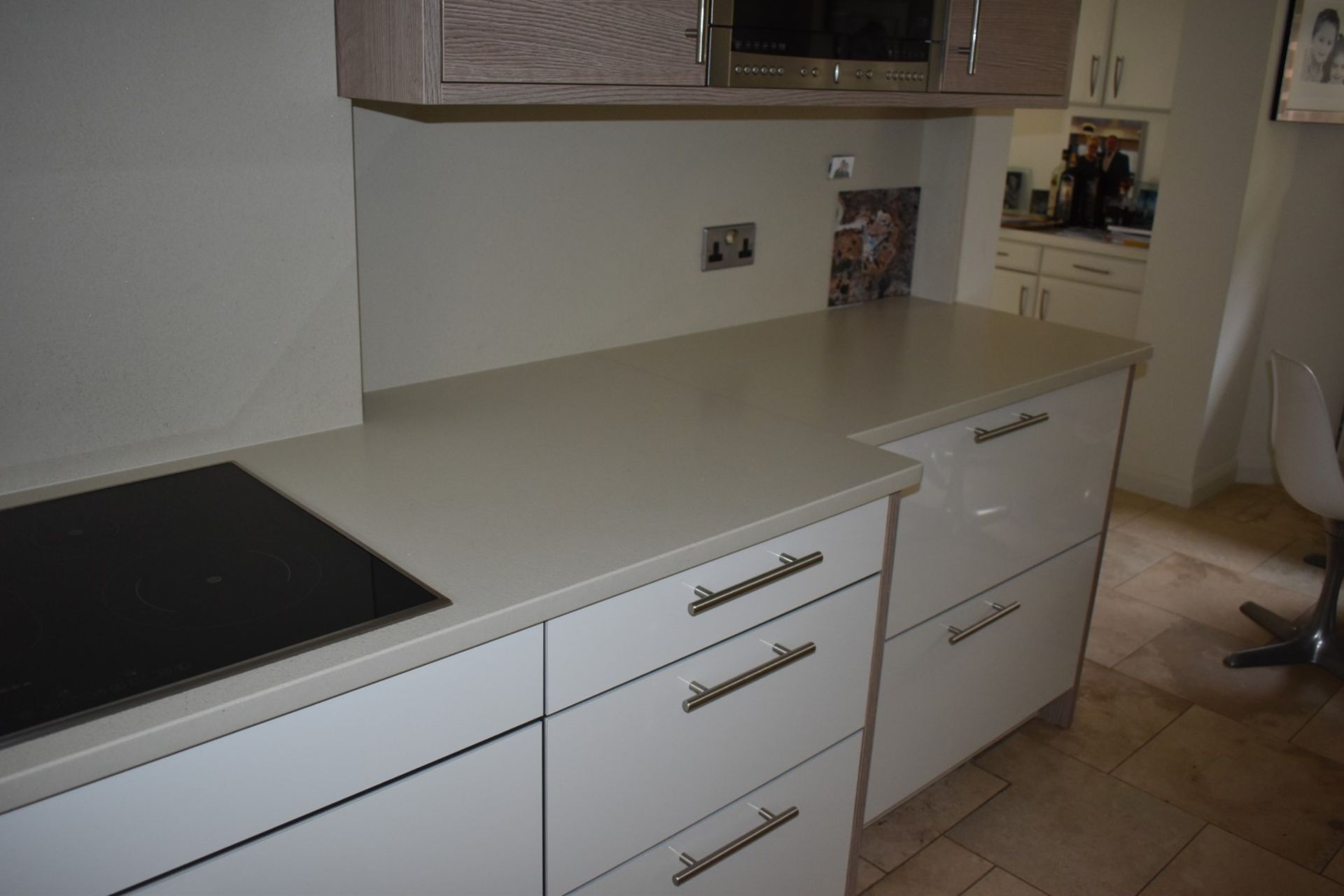 1 x Pronorm Einbauküchen German Made Fitted Kitchen With Contemporary High Gloss Cream Doors and - Image 25 of 50
