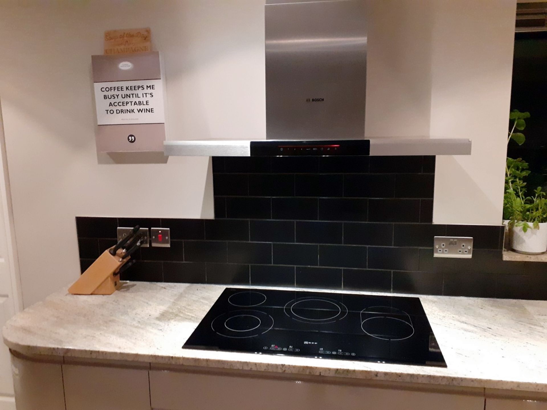 1 x Fitted Kitchen With A Sleek Handleless Design, Integrated Bosch Appliances + Granite Worktops - Image 10 of 69