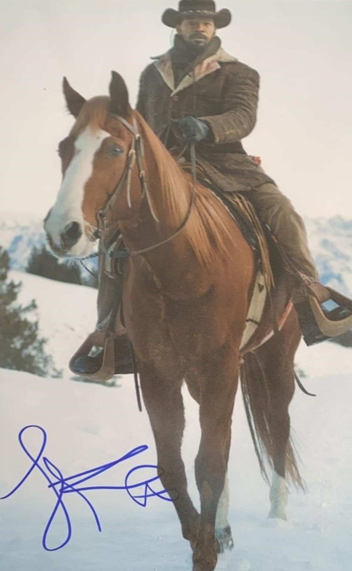1 x Signed Autograph Picture - DJANGO UNCHAINED JAMIE FOXX - With COA - Size 12 x 8 Inch - NO VAT ON