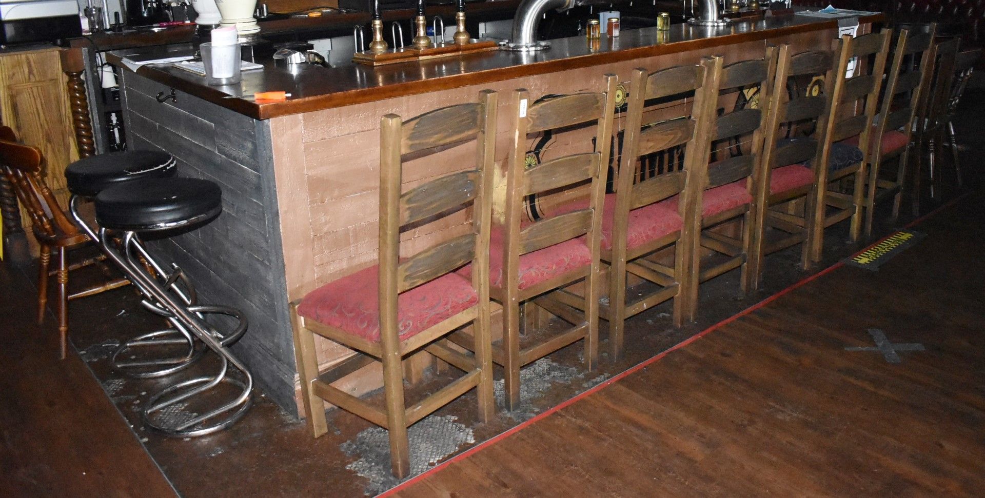 Approx 30 x Various Restaurant / Pub Chairs and Stools - Many Vintage Chairs Included - CL586 -