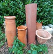 6 x Assorted Chimney Pots / Planters *See Photographs* Ref: JB252 - Pre-Owned - NO VAT ON THE HAMMER