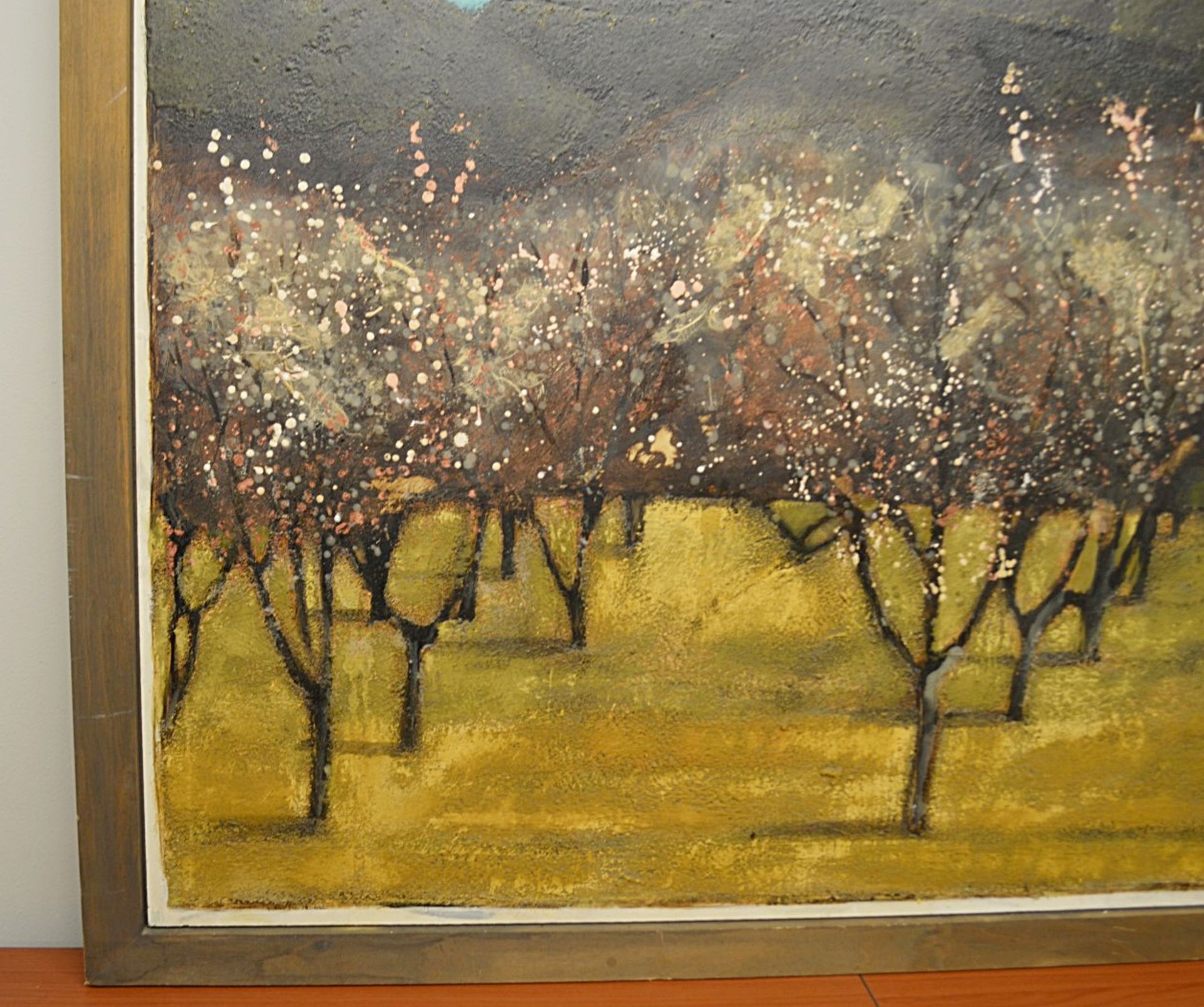 1 x Original Signed Framed Painting Of A Spanish Orchard By Lydia Bauman (1997) - Dimensions: 122 - Image 4 of 8