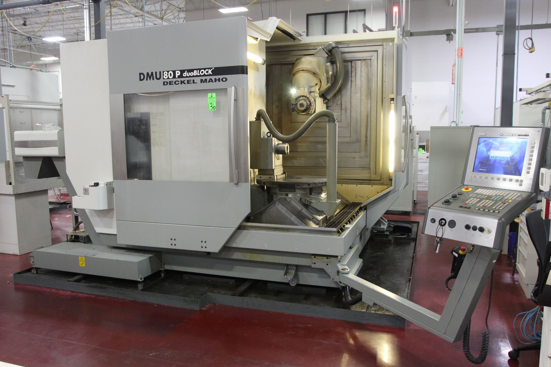 2007 DMG DECKEL MAHO DMU 80P duoBlock 5 AXIS UNIVERSAL MACHINING CENTER, s/n 1144-000246-3 - Image 2 of 7