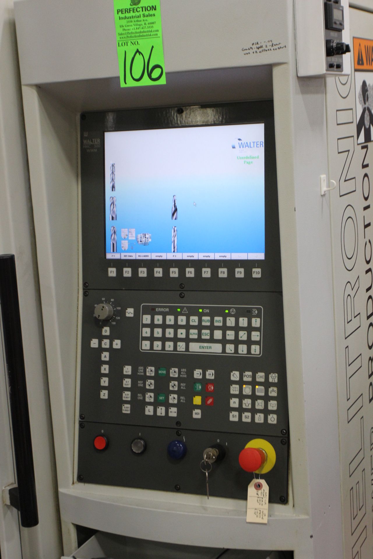 1999 WALTER HELITRONIC POWER CNC 5 Axis PRECISION GRINDER, s/n 650005, w/ HMC500 WWM Control, Tool - Image 2 of 4