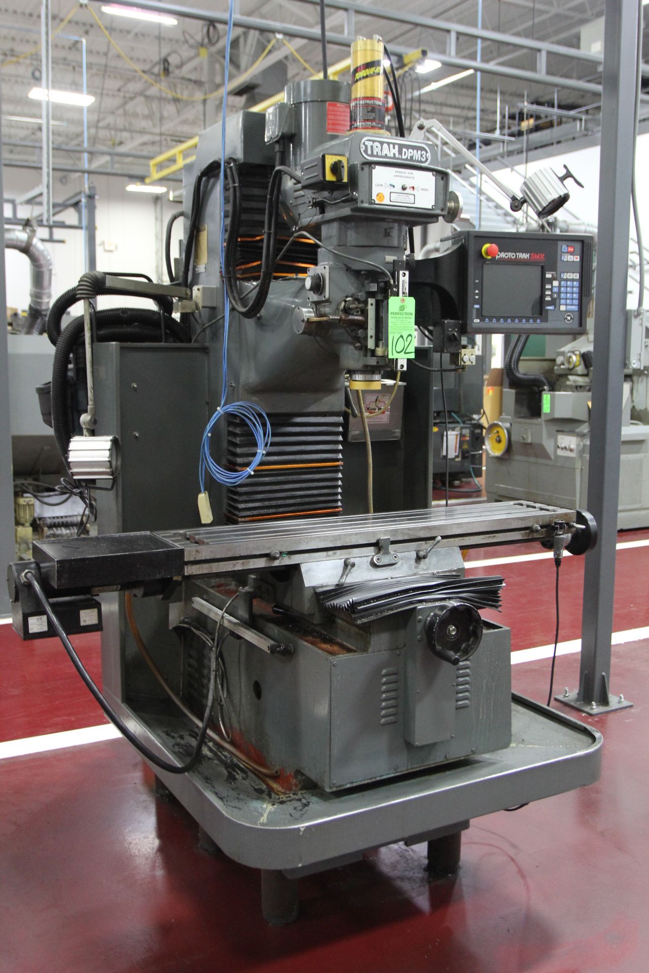 TRAK DPM3 3 hp Vertical Mill, s/n 05-CF13916, w/ PROTO TRAK SMX 3 Axis Control, 3 Axis Power Feed - Image 2 of 4