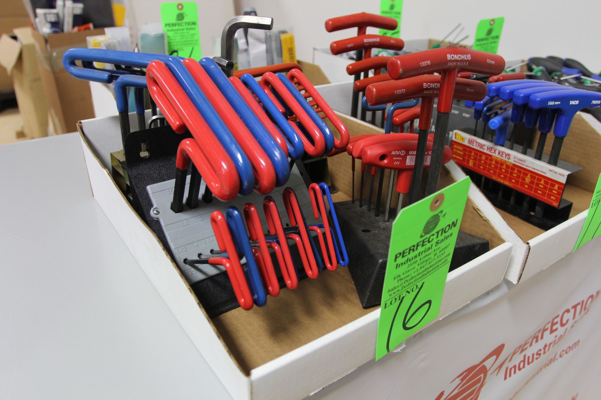 Lot of Metric and Standard T-Handle Hex Key Wrenches