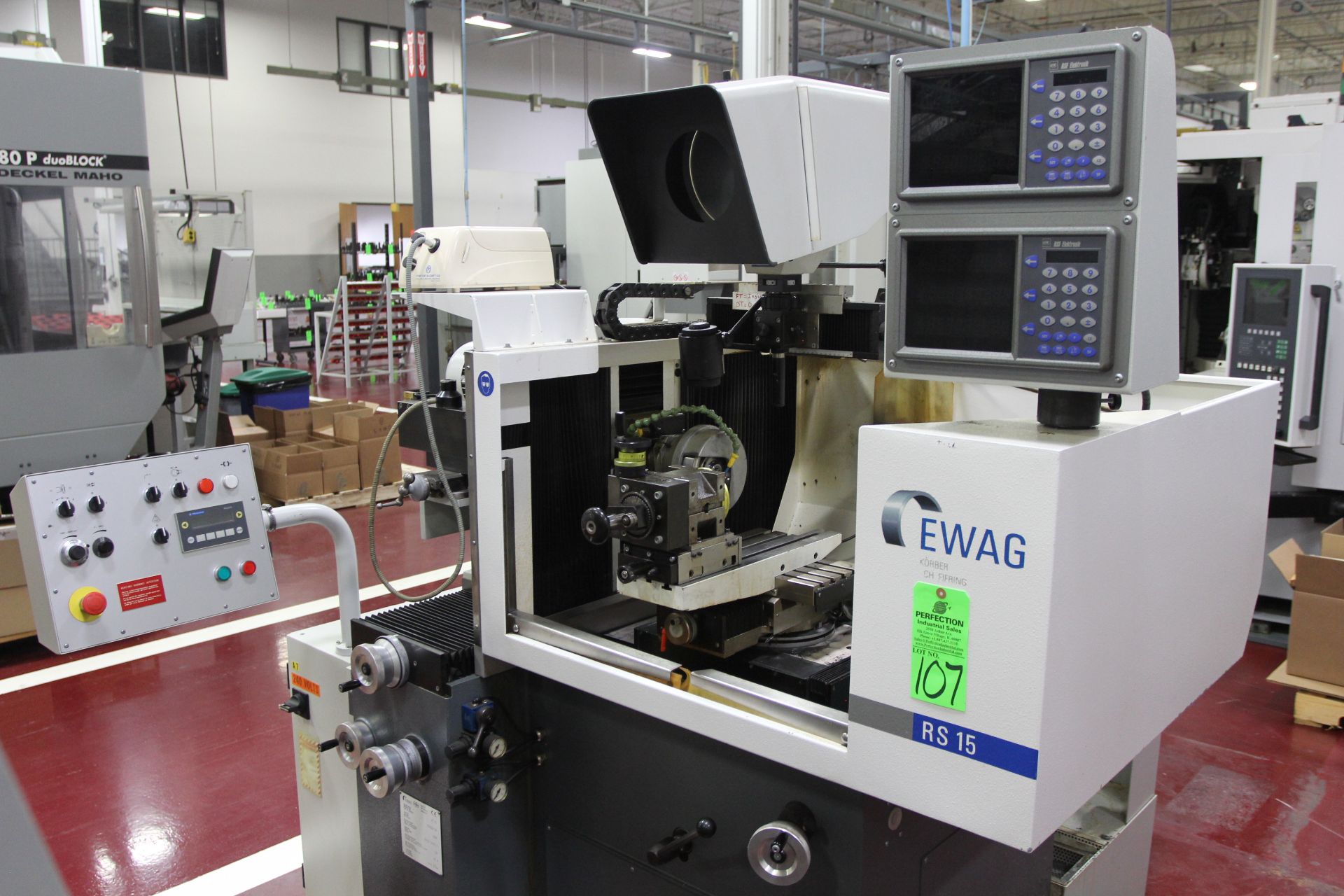 2006 EWAG RS15 UNIVERSAL 6 Axis PRECISION TOOL GRINDER, s/n 1150604.341, w/ (2) 3 Axis DRO’s, - Image 2 of 5