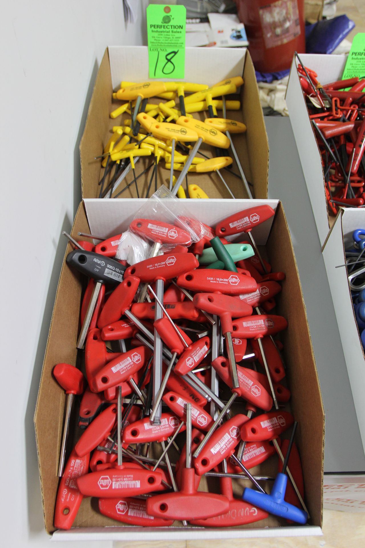 Lot of Metric and Standard T-Handle Hex Key Wrenches