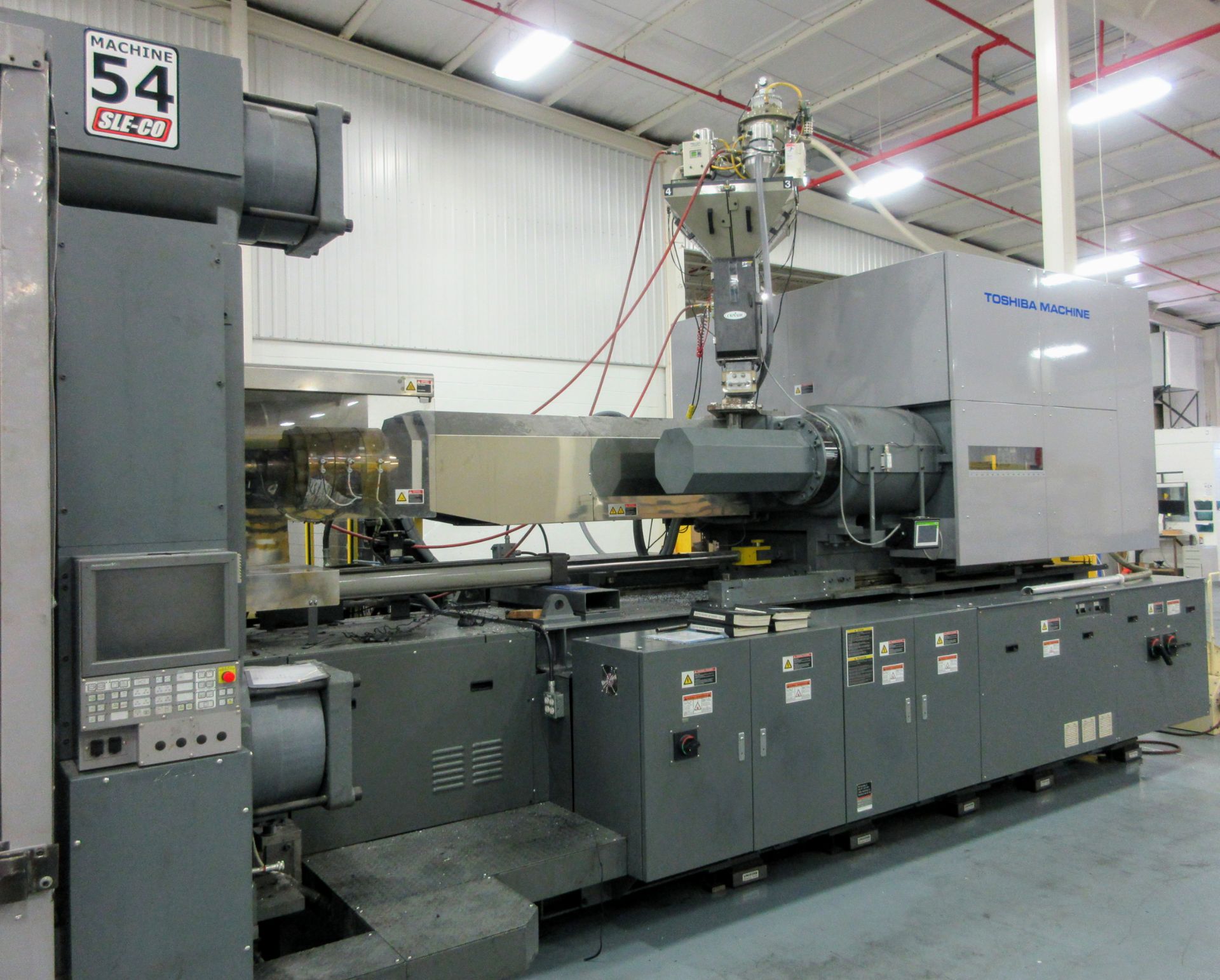 1980 TON 273 OZ TOSHIBA ALL ELECTRIC MODEL EC1950SXV50-155A HORIZONTAL INJECTION MOLDING MACHINE MFG - Image 12 of 35