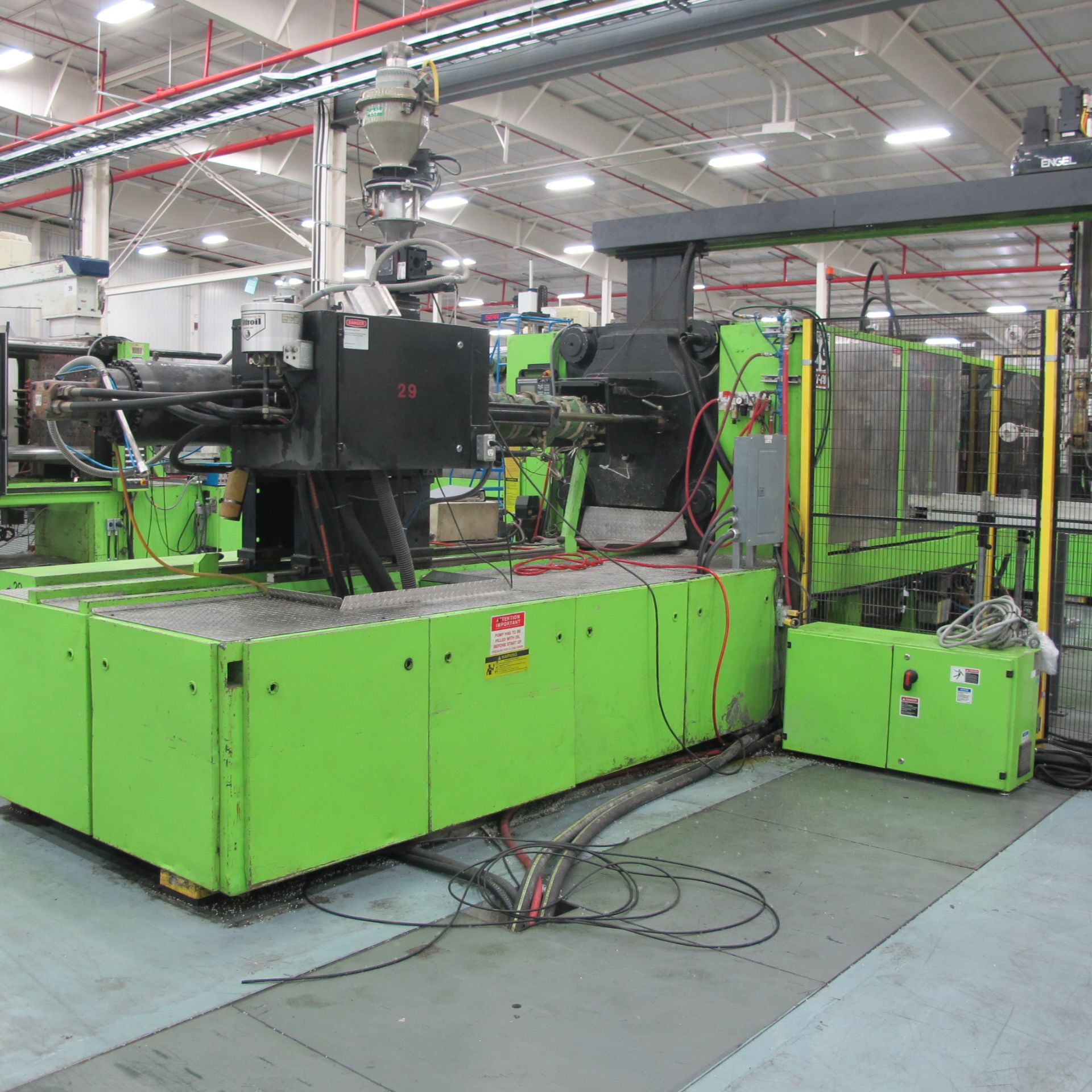 300 TON CAP 24.8 OZ SHOT SIZE ENGEL MODEL ES1300/300 HORIZONTAL INJECTION MOLDING MACHINE, MFG 1996, - Image 4 of 8