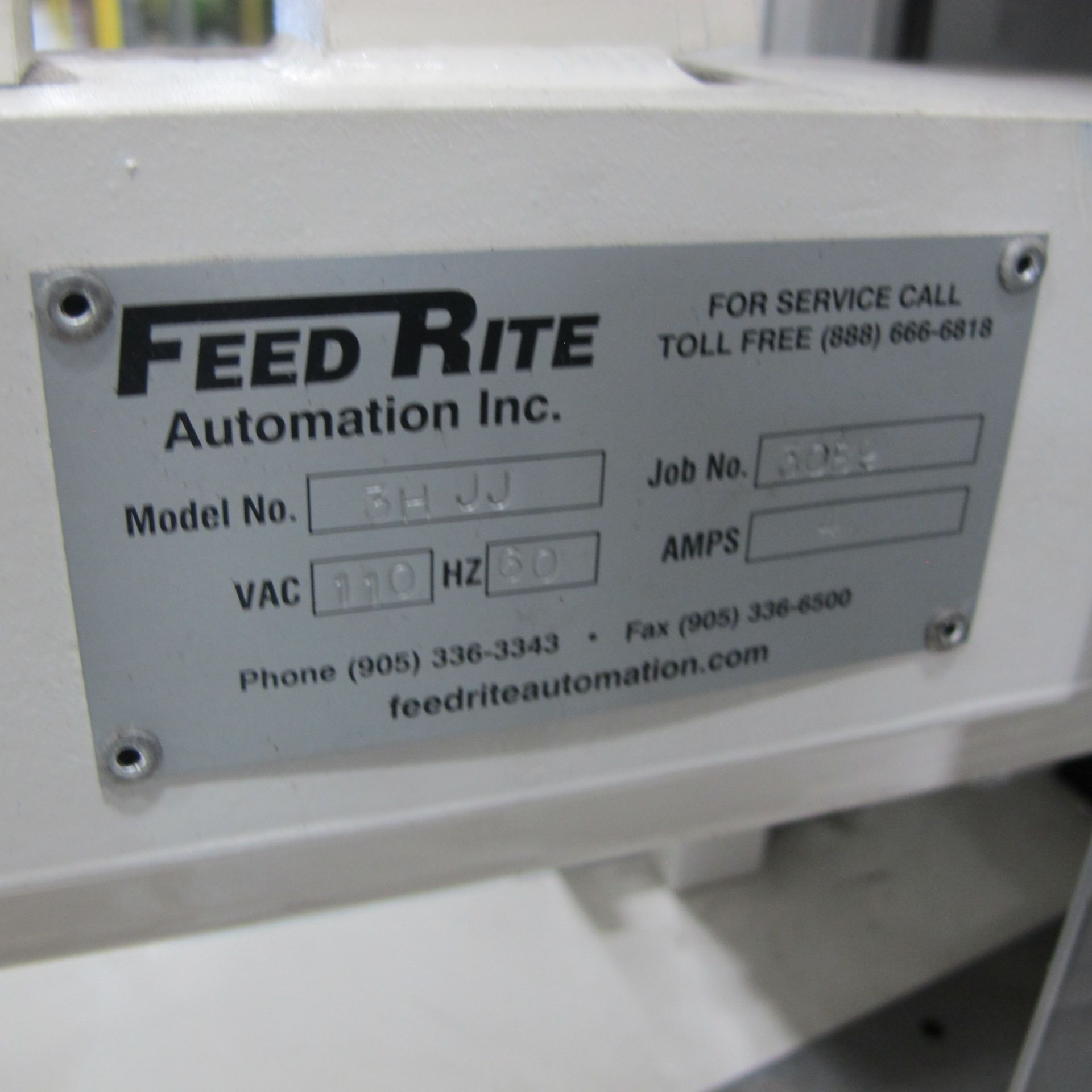 ADAPTO 318A-A PARTS FEEDER SYSTEM INCL FEED RIT AUTOMATION HOPPER, BOWL, INLINE AND CONVEYOR - Image 5 of 9