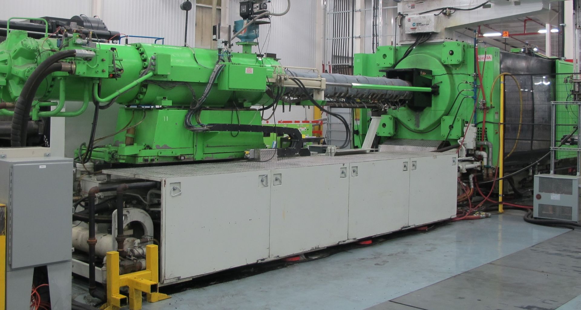 1000 TON CAP 205 OZ SHOT SIZE ENGEL MODEL ES10000/1000AH HORIZONTAL INJECTION MOLDING MACHINE, MFG - Image 8 of 13