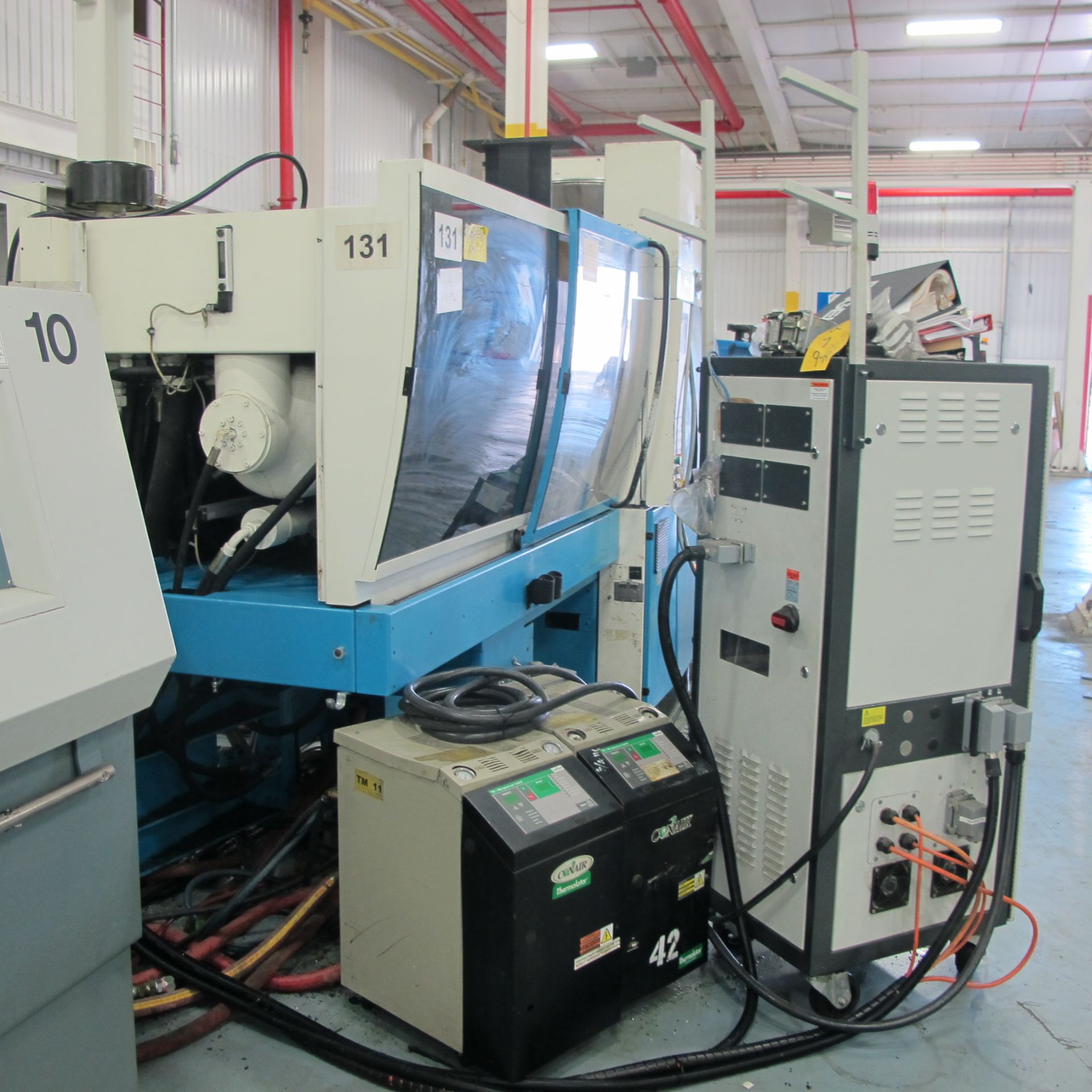 90 TON CAP ENGEL MODEL ES200/90HL HORIZONTAL INJECTION MOLDING MACHINE, MFG 2000, S/N 42420 - Image 2 of 7