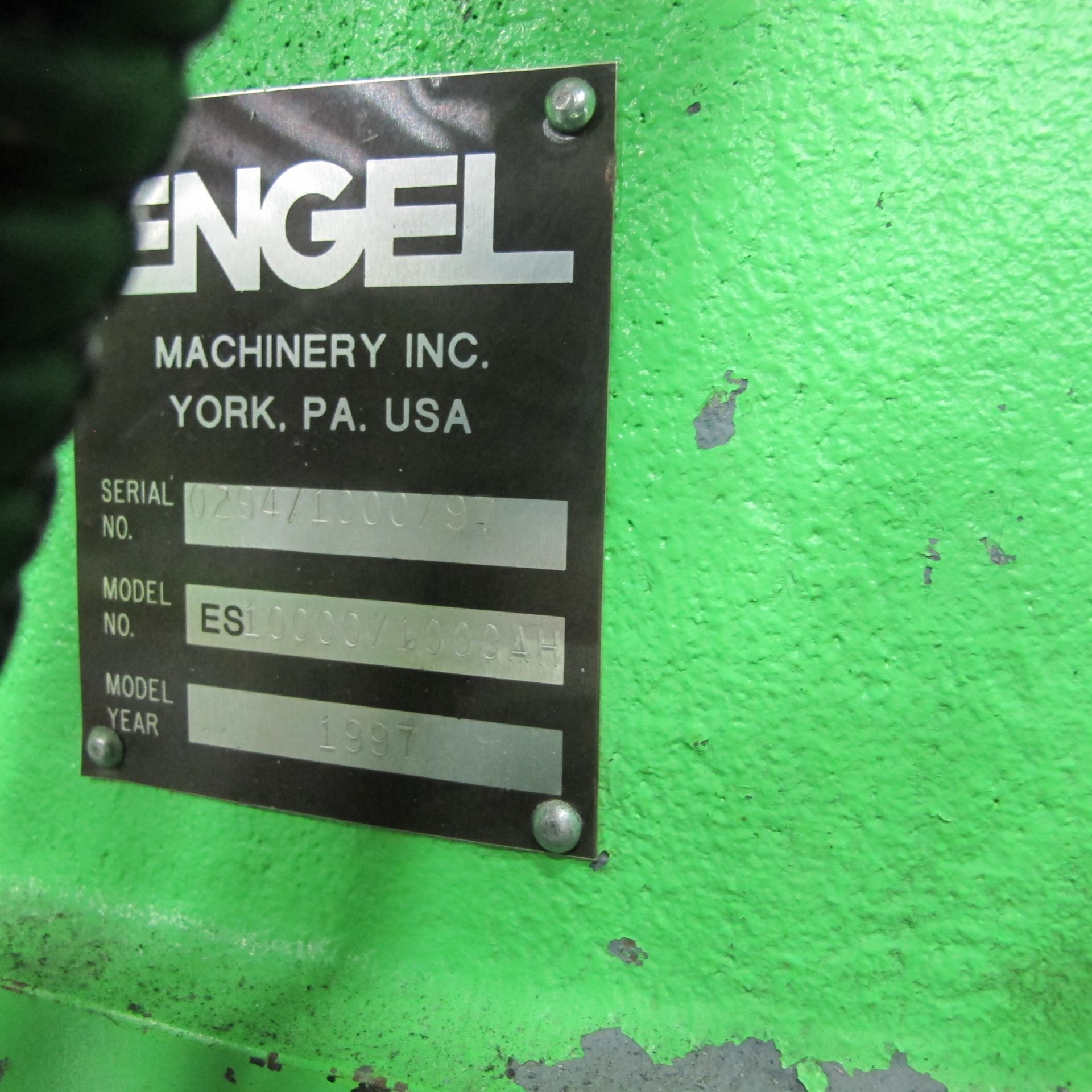 1000 TON CAP 205 OZ SHOT SIZE ENGEL MODEL ES10000/1000AH HORIZONTAL INJECTION MOLDING MACHINE, MFG - Image 12 of 13