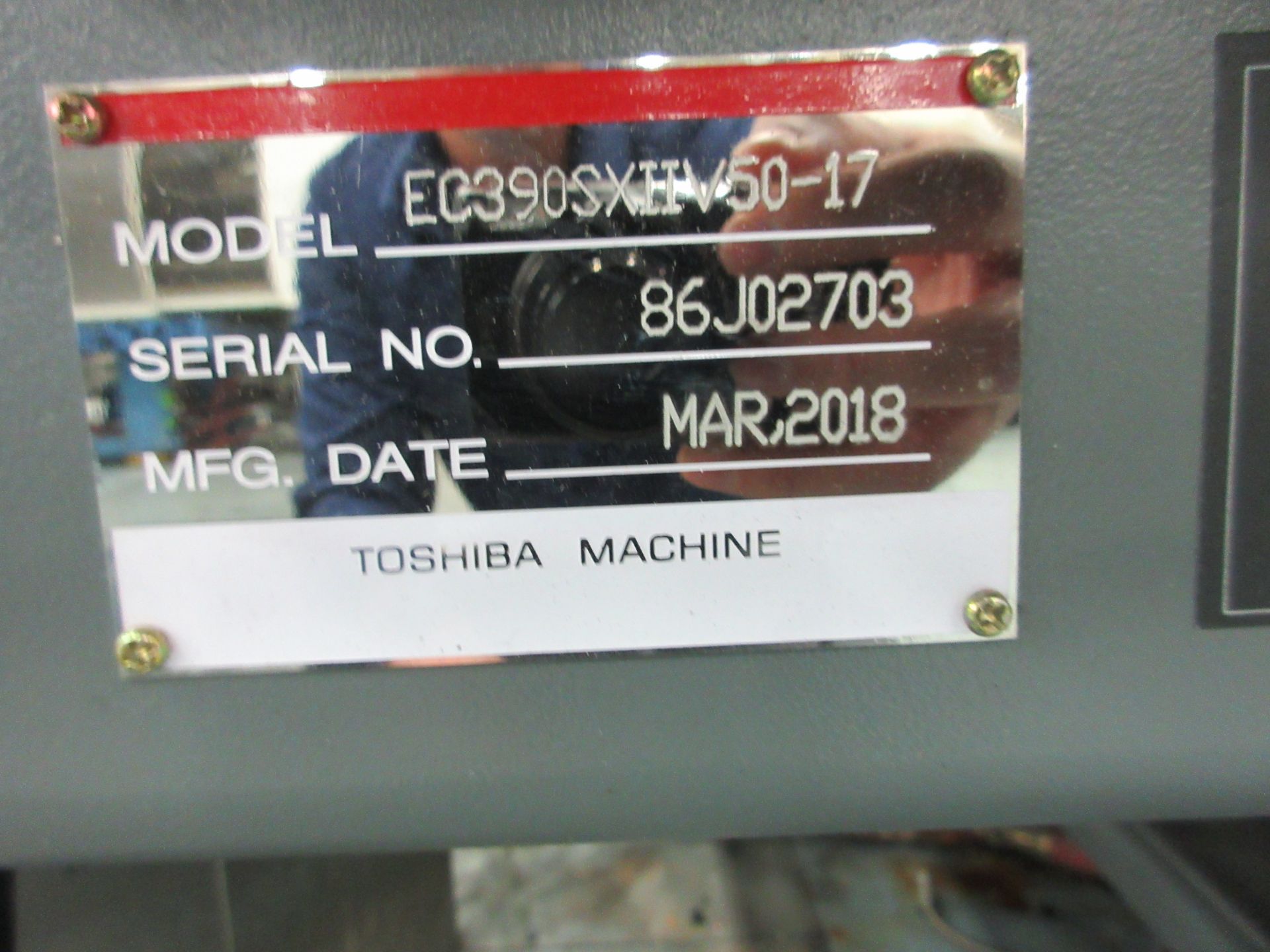 390 TON 27.5 OZ TOSHIBA ALL ELECTRIC MODEL EC390SX11V50-17 HORIZONTAL INJECTION MOLDING MACHINE - Image 15 of 20