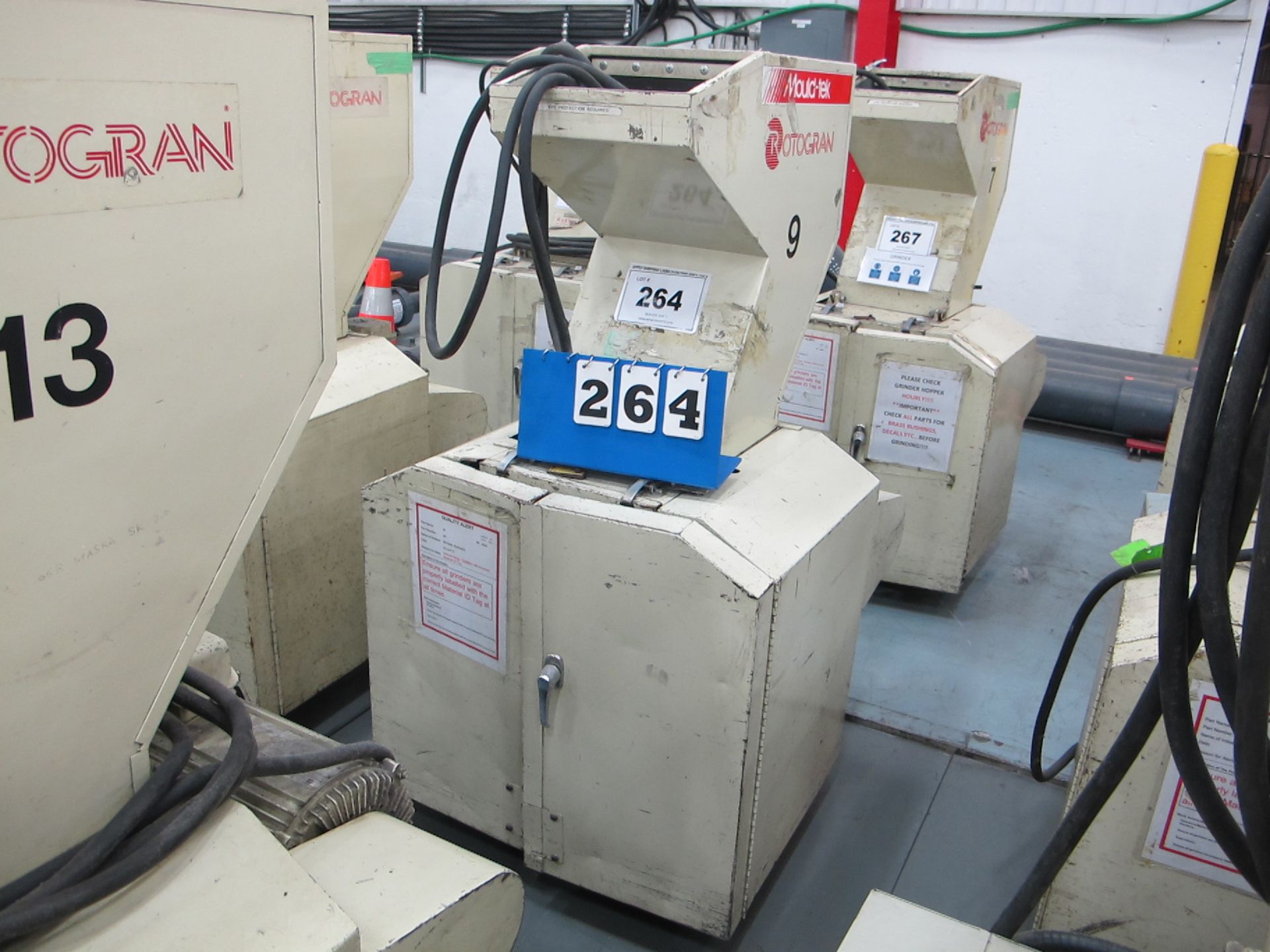 ROTOGRAN PH-1012 SP GRANULATOR, 10HP, 10"W X 12"T OPENING, 2 FIXED 3 ROTOR KNIVES, 600V, 3PH