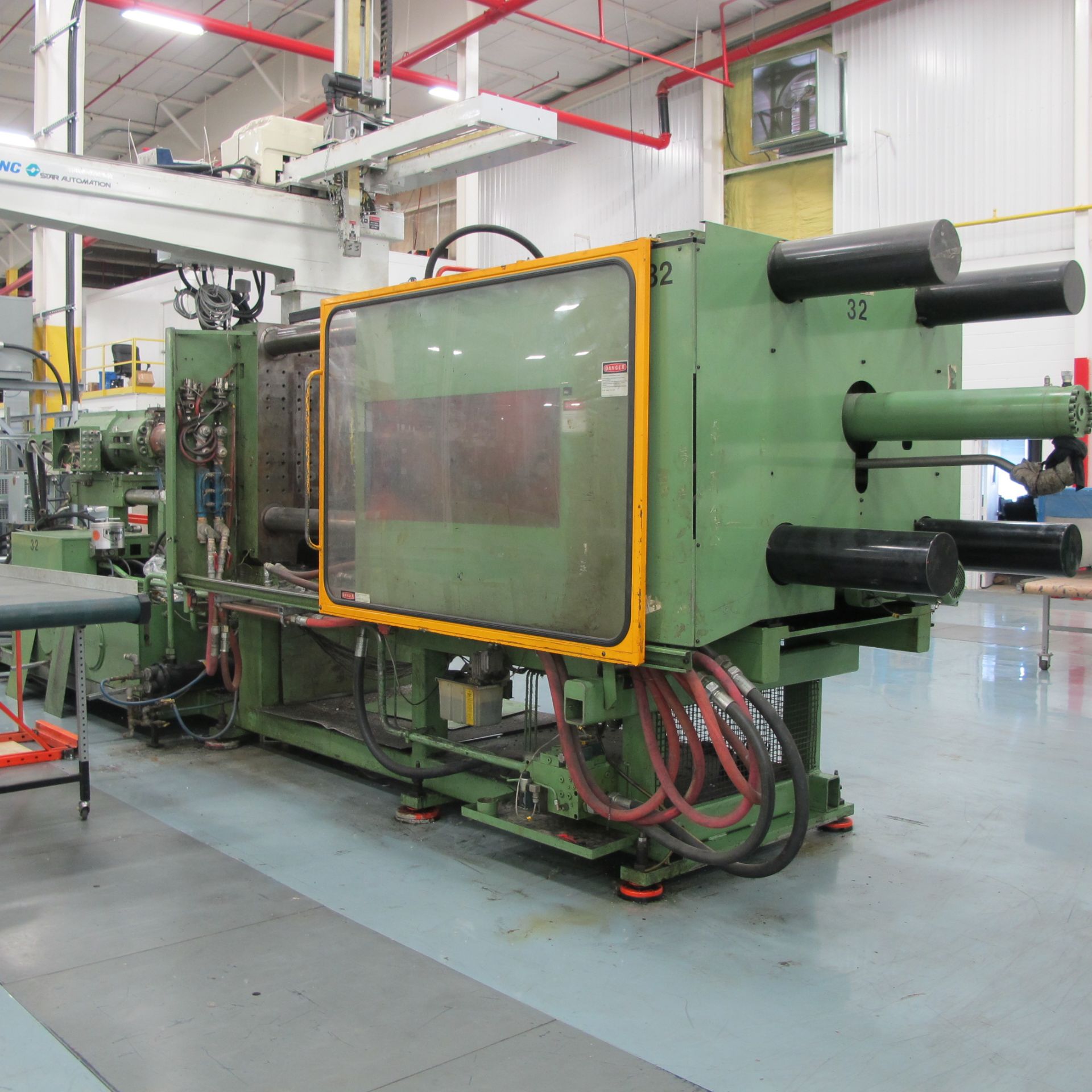 500 TON CAP 64 OZ SHOT SIZE ENGEL MODEL ES2500/500 HORIZONTAL INJECTION MOLDING MACHINE, MFG 1993, - Image 3 of 8