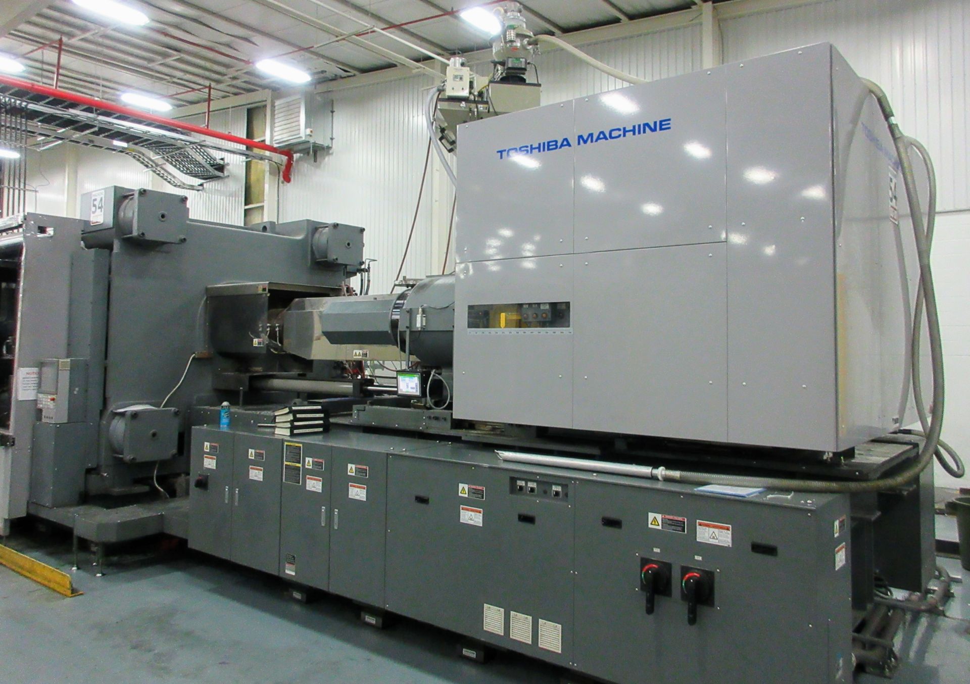 1980 TON 273 OZ TOSHIBA ALL ELECTRIC MODEL EC1950SXV50-155A HORIZONTAL INJECTION MOLDING MACHINE MFG - Image 14 of 35